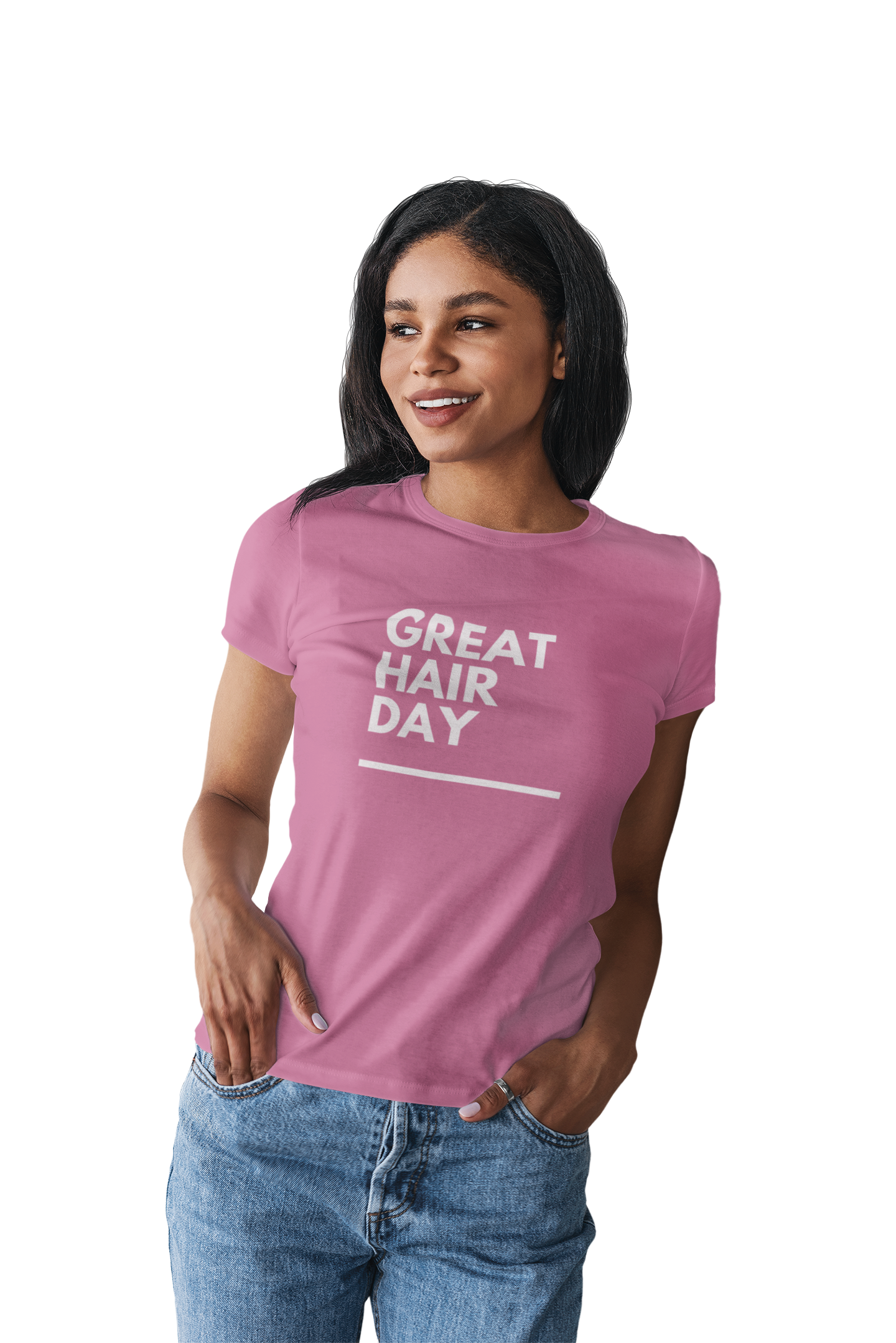 Cute "Great Hair Day" Custom Graphic T-Shirt for Women with All Hair Types product thumbnail image Cute "Great Hair Day" Custom Graphic T-Shirt for Women with All Hair Types product thumbnail image