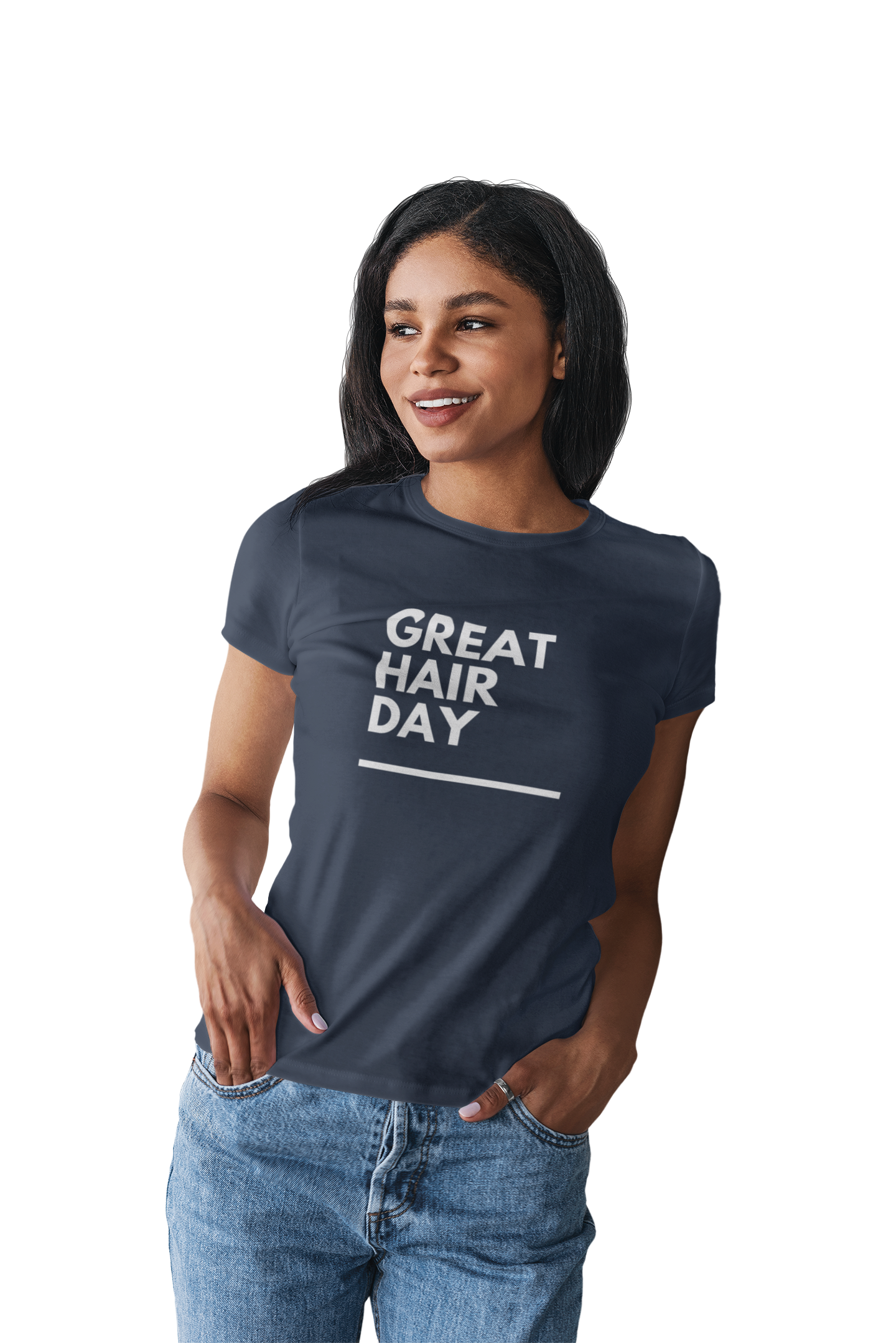 Cute "Great Hair Day" Custom Graphic T-Shirt for Women with All Hair Types product thumbnail image Cute "Great Hair Day" Custom Graphic T-Shirt for Women with All Hair Types product thumbnail image
