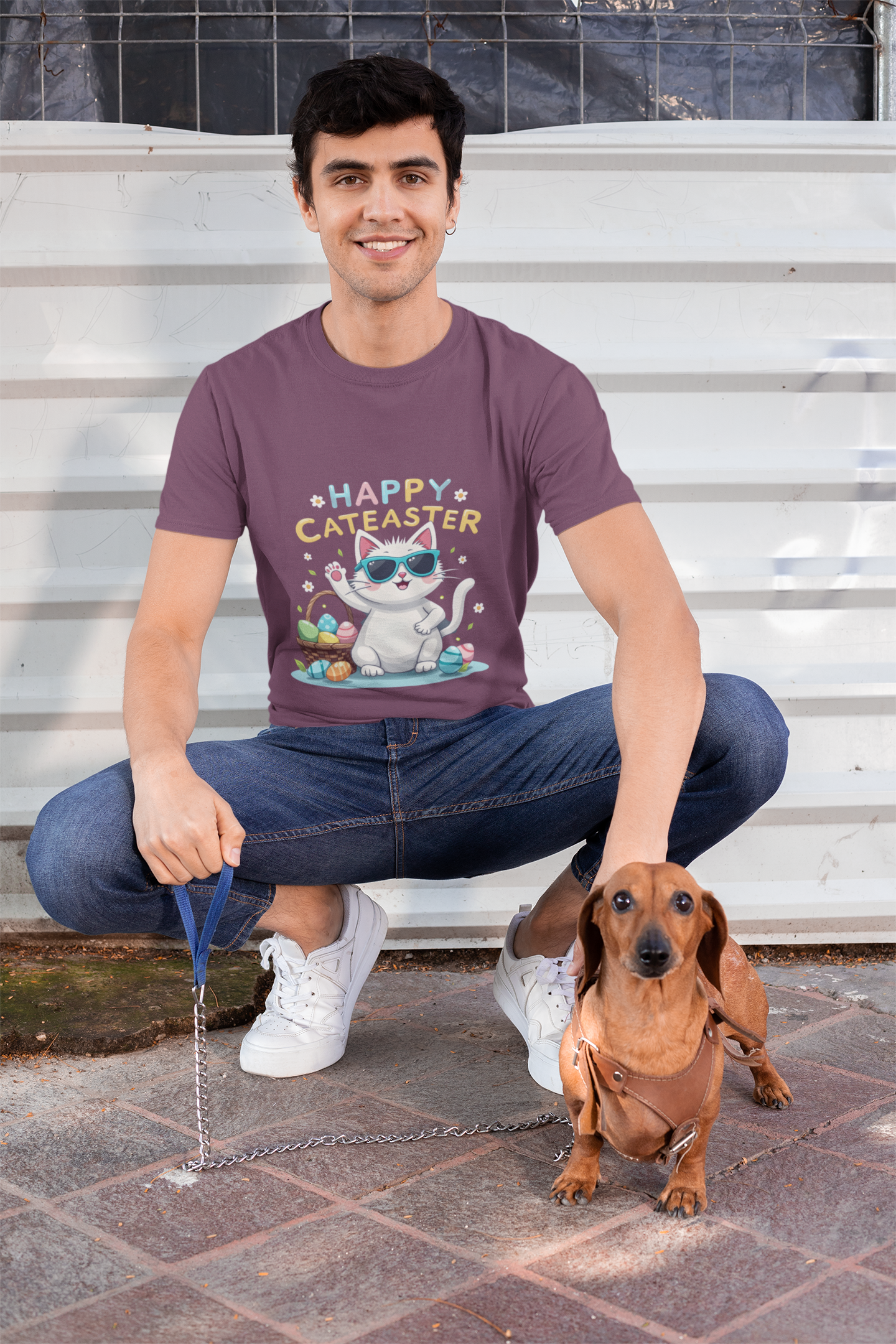 Happy Cateaster Unisex Softstyle T-Shirt - Fun Cat Design for Easter Celebrations product thumbnail image Happy Cateaster Unisex Softstyle T-Shirt - Fun Cat Design for Easter Celebrations product thumbnail image