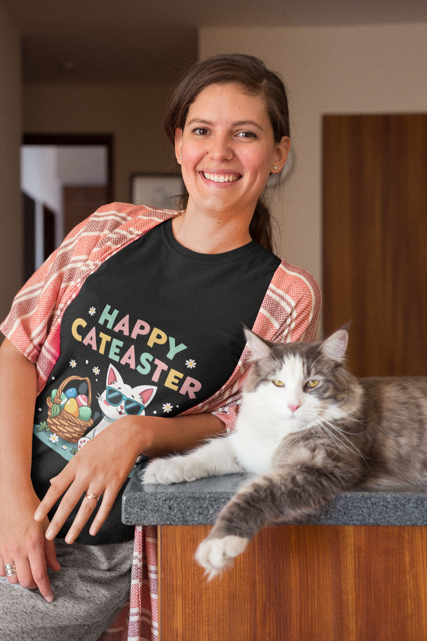 Happy Cateaster Unisex Softstyle T-Shirt product thumbnail image