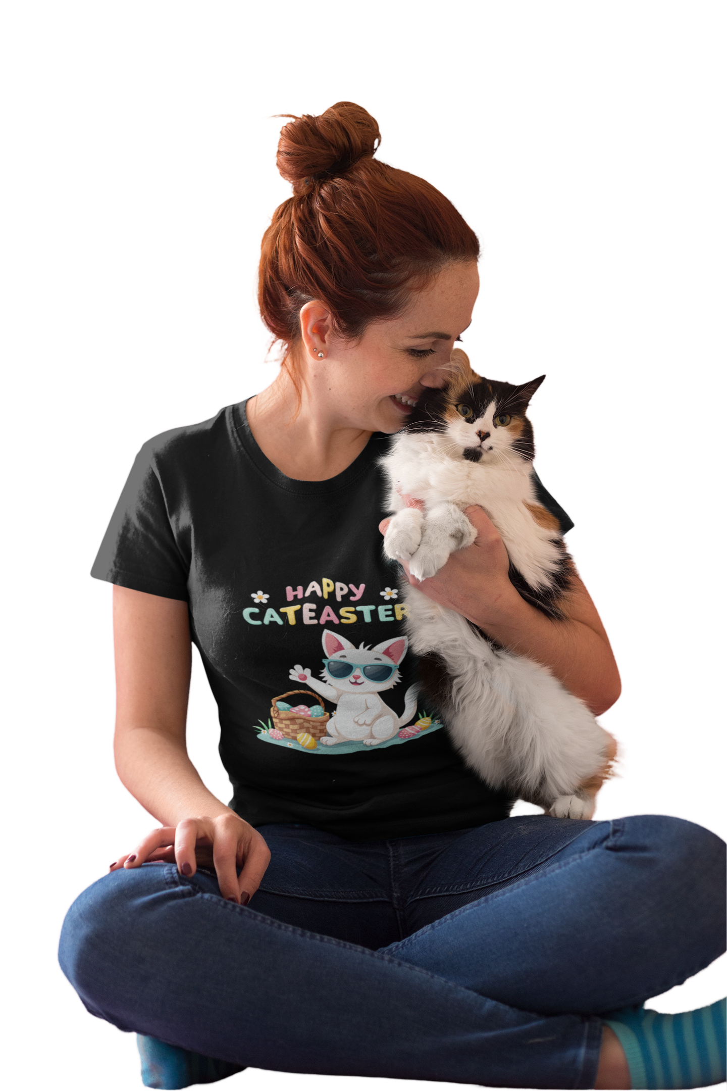 Cateaster Cheer - Waving Cat with Eggs, Unisex Softstyle T-Shirt product thumbnail image Cateaster Cheer - Waving Cat with Eggs, Unisex Softstyle T-Shirt product thumbnail image