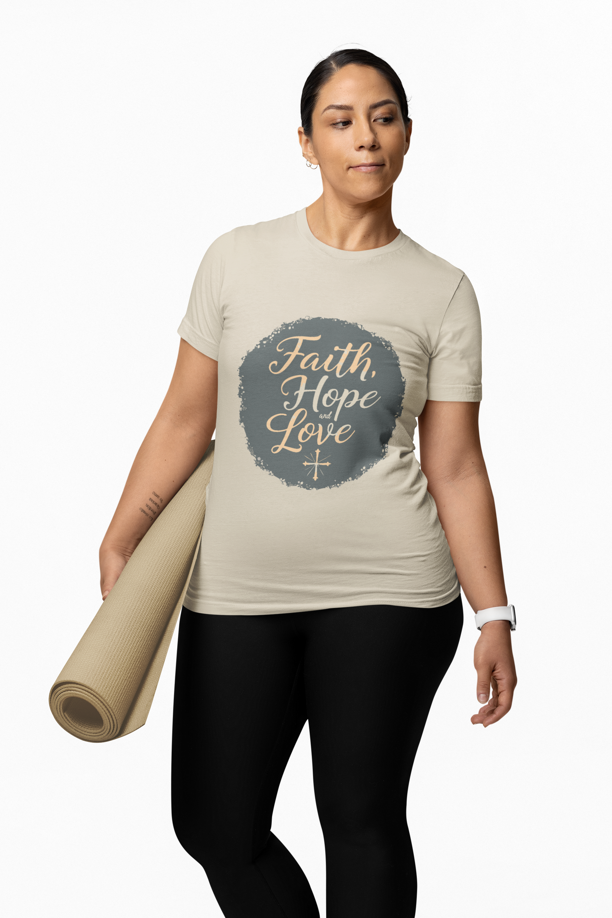 Faith Hope Love T-Shirt - Radiant Circle Message Faith Hope Love T-Shirt - Radiant Circle Message