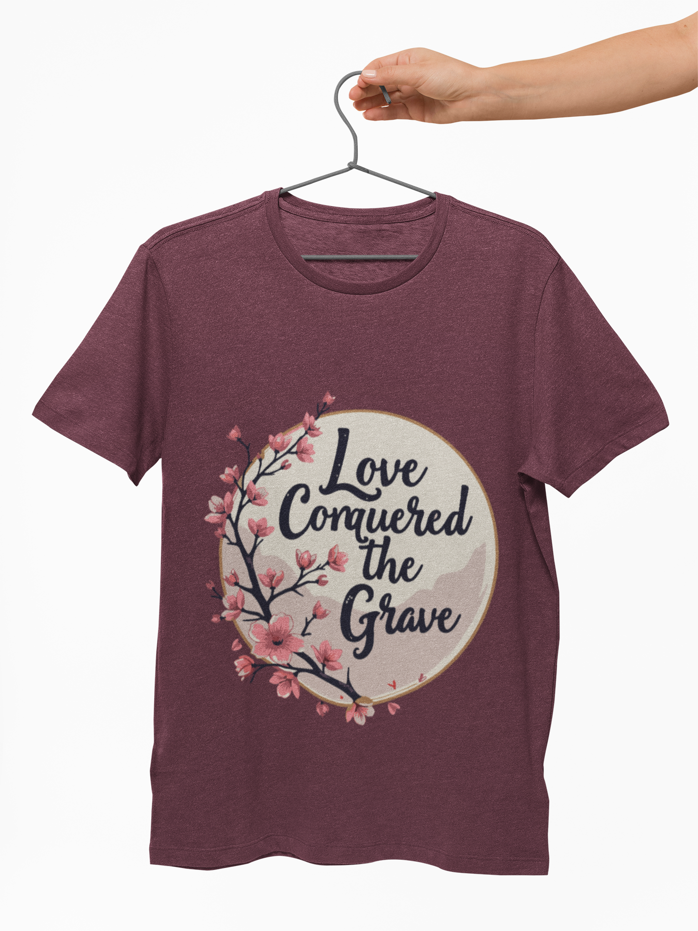 Love Conquered the Grave Floral Unisex Softstyle T-Shirt Love Conquered the Grave Floral Unisex Softstyle T-Shirt