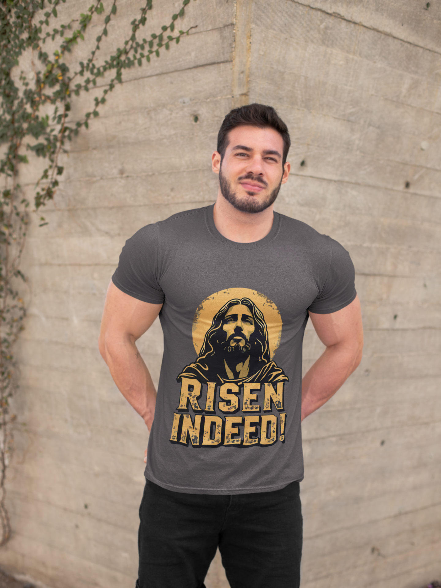 Risen Indeed Easter Portrait- Easter Faith Tee product thumbnail image Risen Indeed Easter Portrait- Easter Faith Tee product thumbnail image