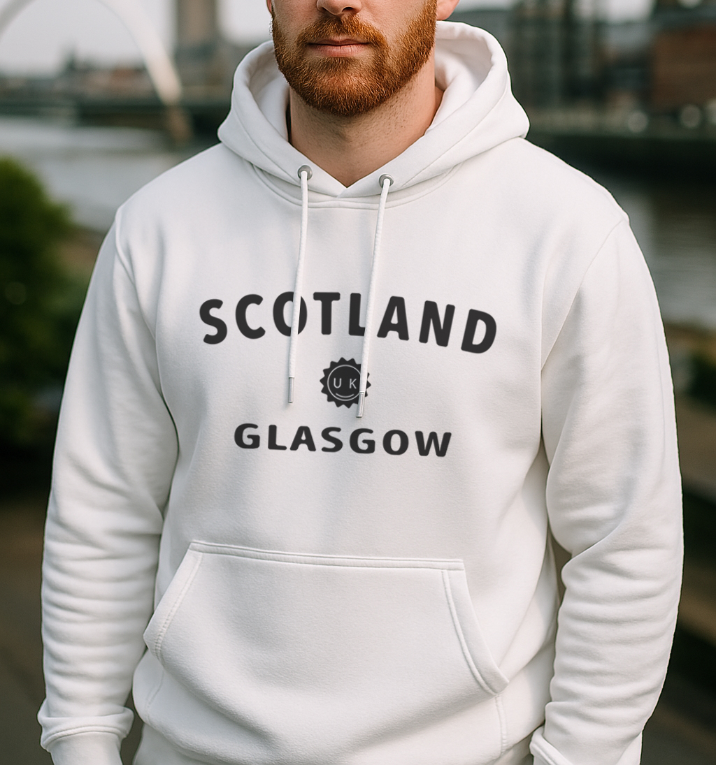 Glasgow Scotland Hoodie, Scottish Sweatshirt, Unisex Pullover, Celtic Heritage Jumper, Travel Souvenir Gift. - Image 4 | Lily's Pad Studio