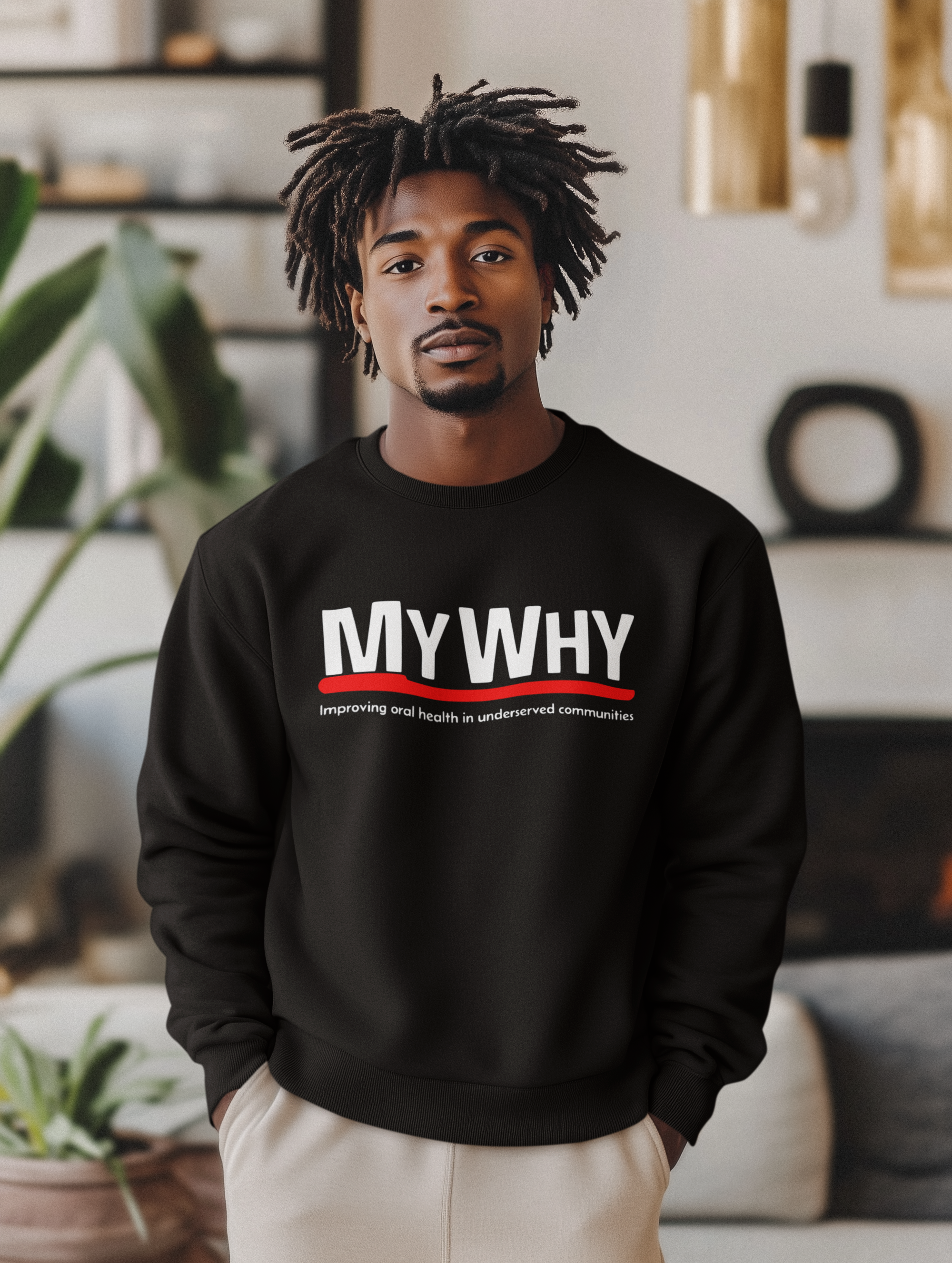 MY WHY Unisex Crewneck Sweatshirt - Empowering Oral Health Awareness product thumbnail image MY WHY Unisex Crewneck Sweatshirt - Empowering Oral Health Awareness product thumbnail image
