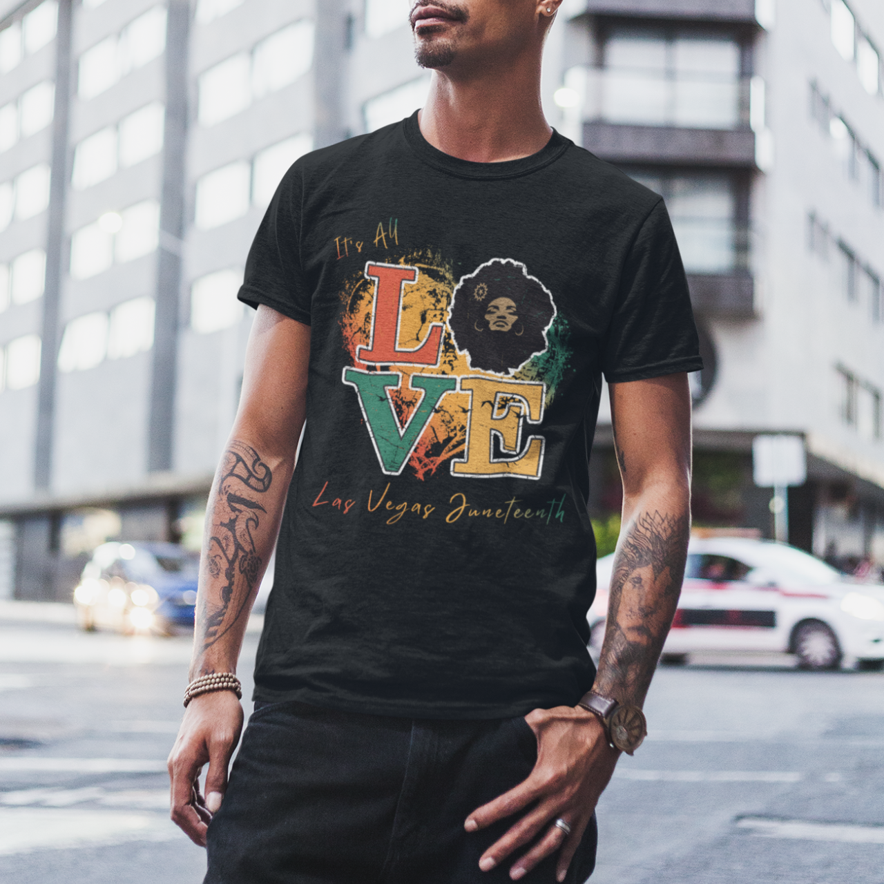 Juneteenth Classic "It's All Love" Remixed Tee Juneteenth Classic "It's All Love" Remixed Tee