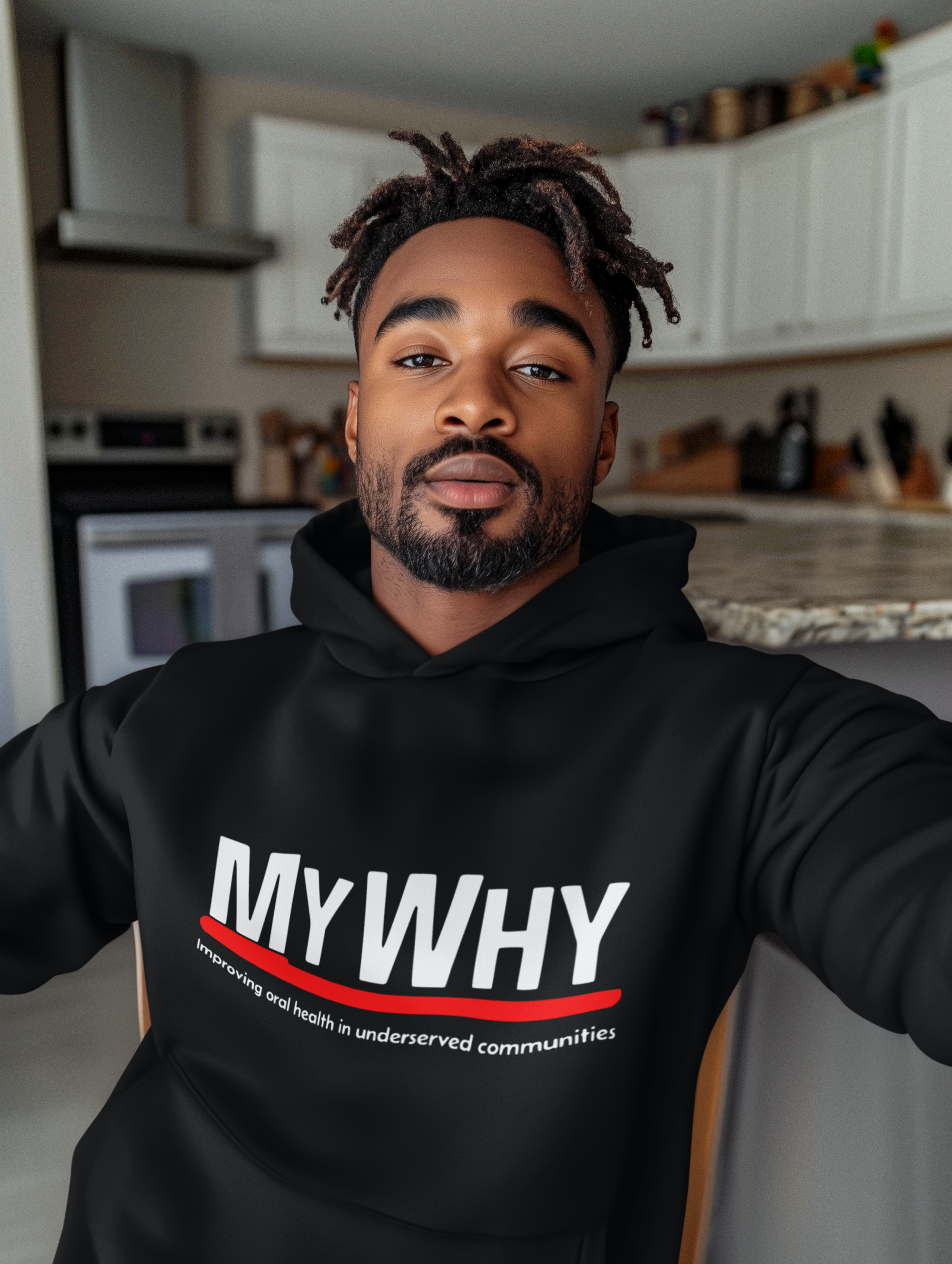 MY WHY Fleece Hoodie - Improve Oral Health Awareness