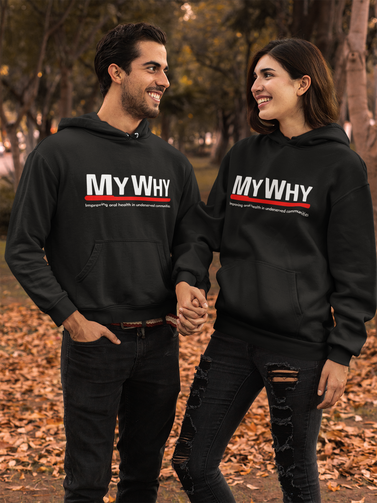 MY WHY Fleece Hoodie - Improve Oral Health Awareness product thumbnail image