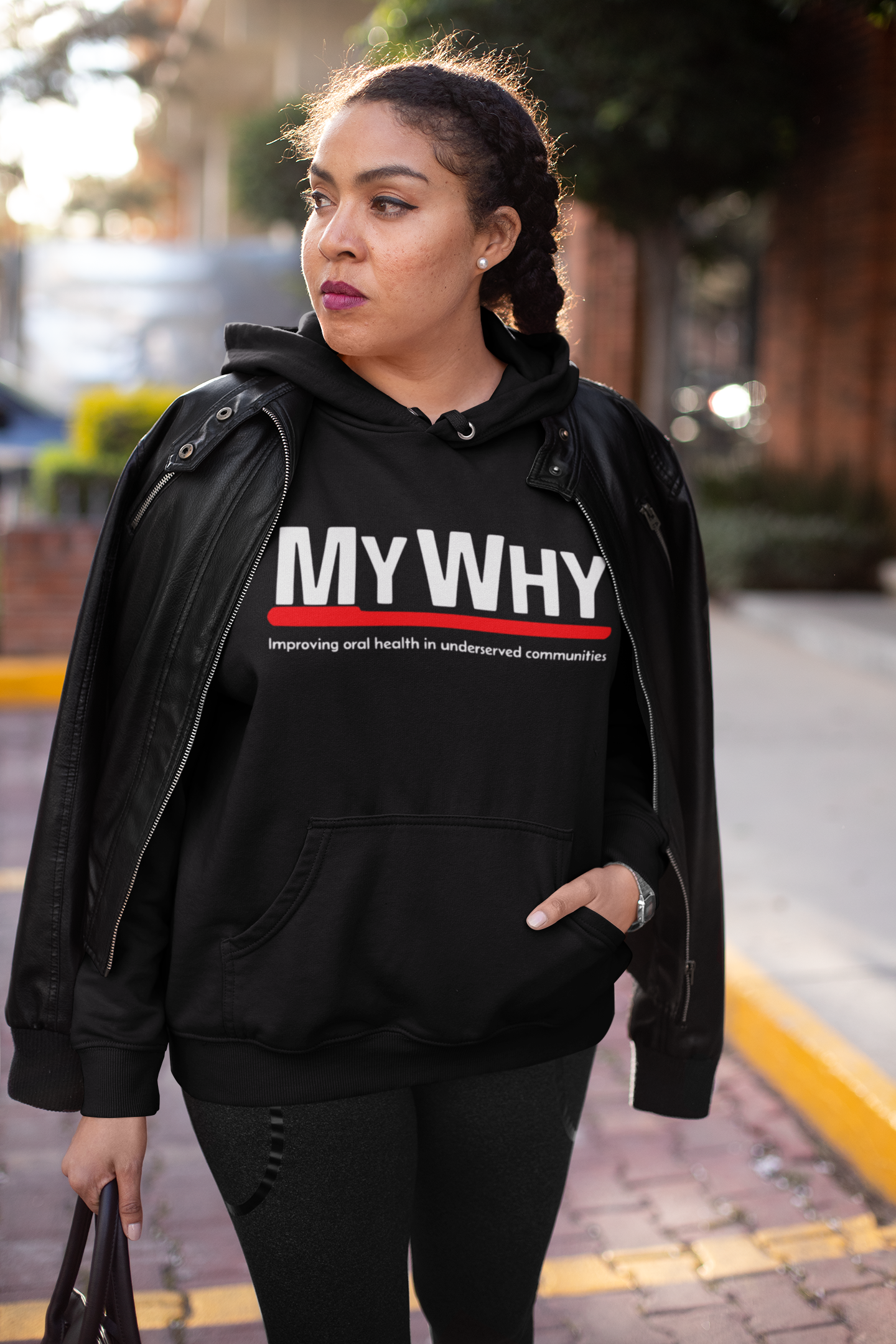 MY WHY Fleece Hoodie - Improve Oral Health Awareness product thumbnail image MY WHY Fleece Hoodie - Improve Oral Health Awareness product thumbnail image