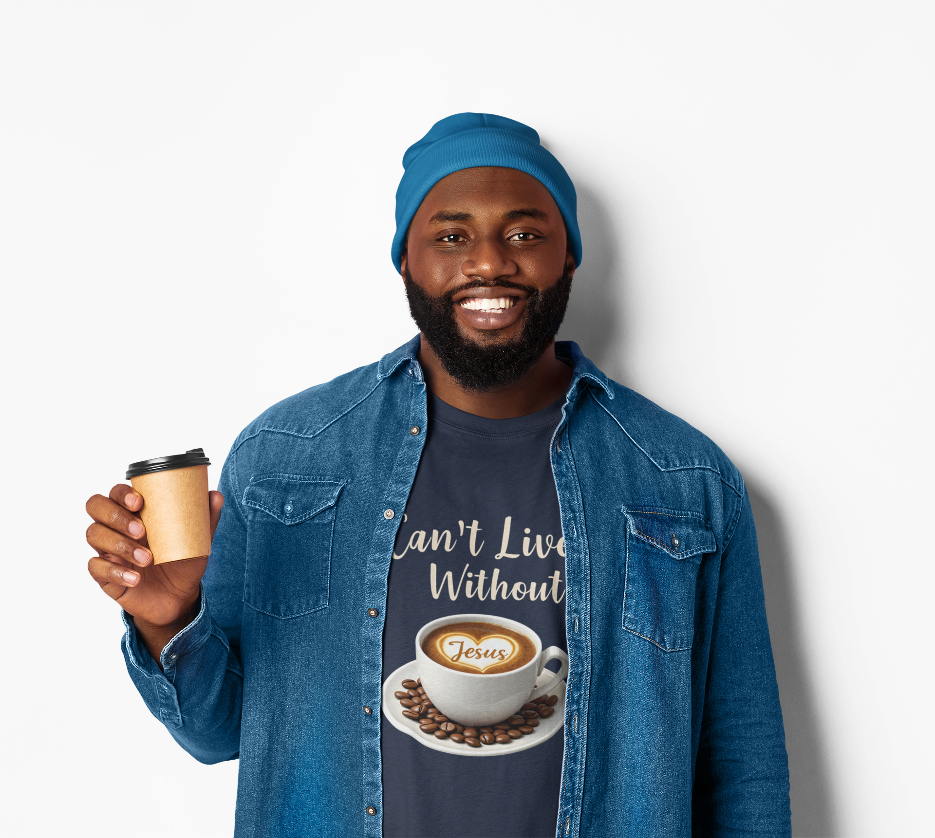 Can't Live Without Jesus, Coffee Lover T-Shirt Can't Live Without Jesus, Coffee Lover T-Shirt