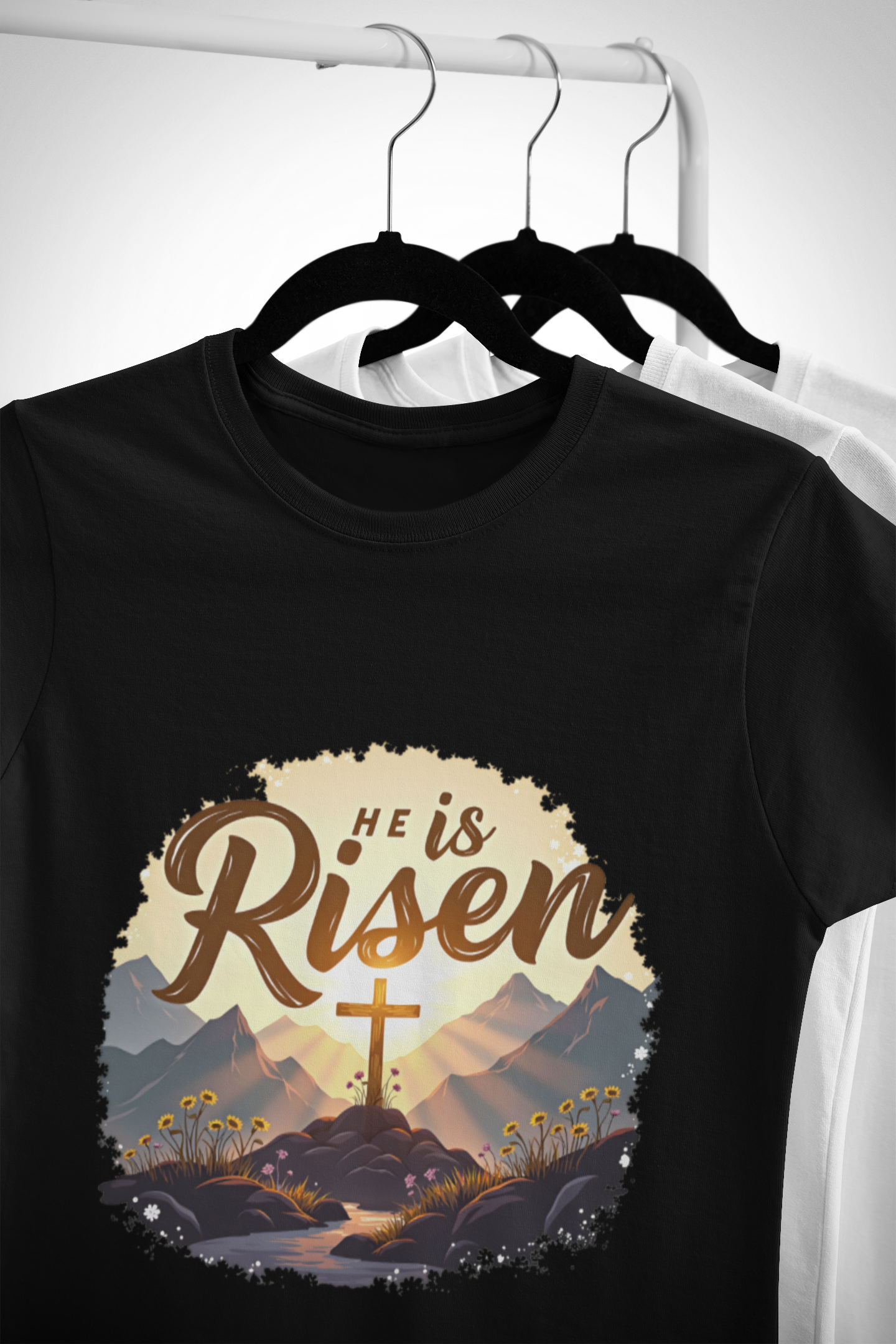 He Is Risen Unisex Softstyle T-Shirt - Inspirational Faith Tee for Easter and Everyday Wear He Is Risen Unisex Softstyle T-Shirt - Inspirational Faith Tee for Easter and Everyday Wear