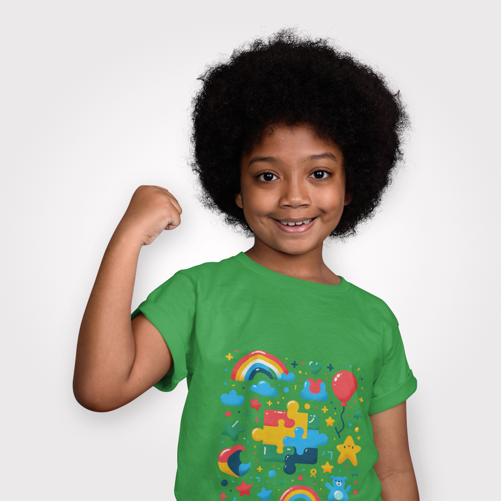 Colorful Puzzle Play Kids Tee - Fun &amp; Creative Children's T-Shirt