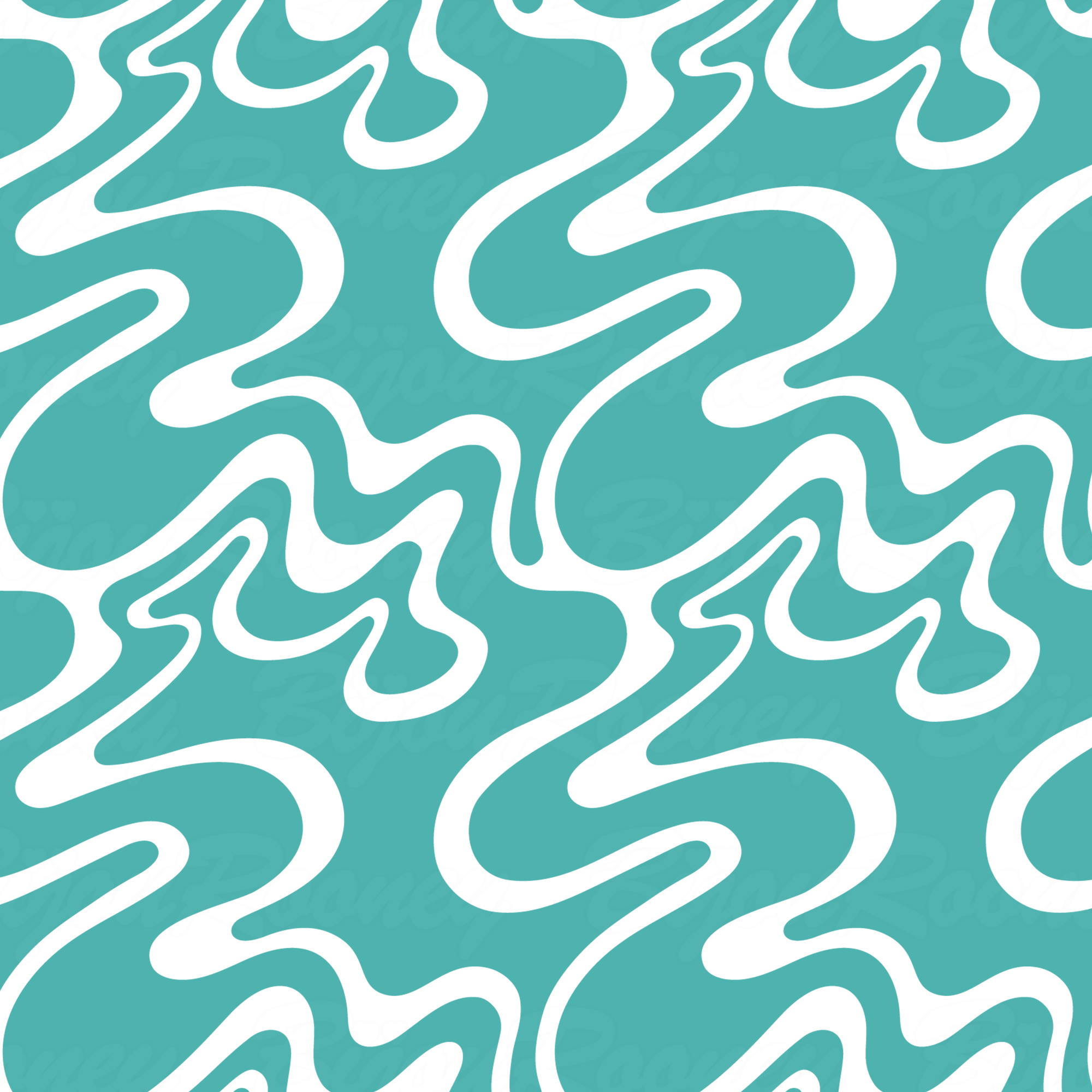 Psychedelic Swirl Gift Wrap in Turquoise product thumbnail image Psychedelic Swirl Gift Wrap in Turquoise product thumbnail image