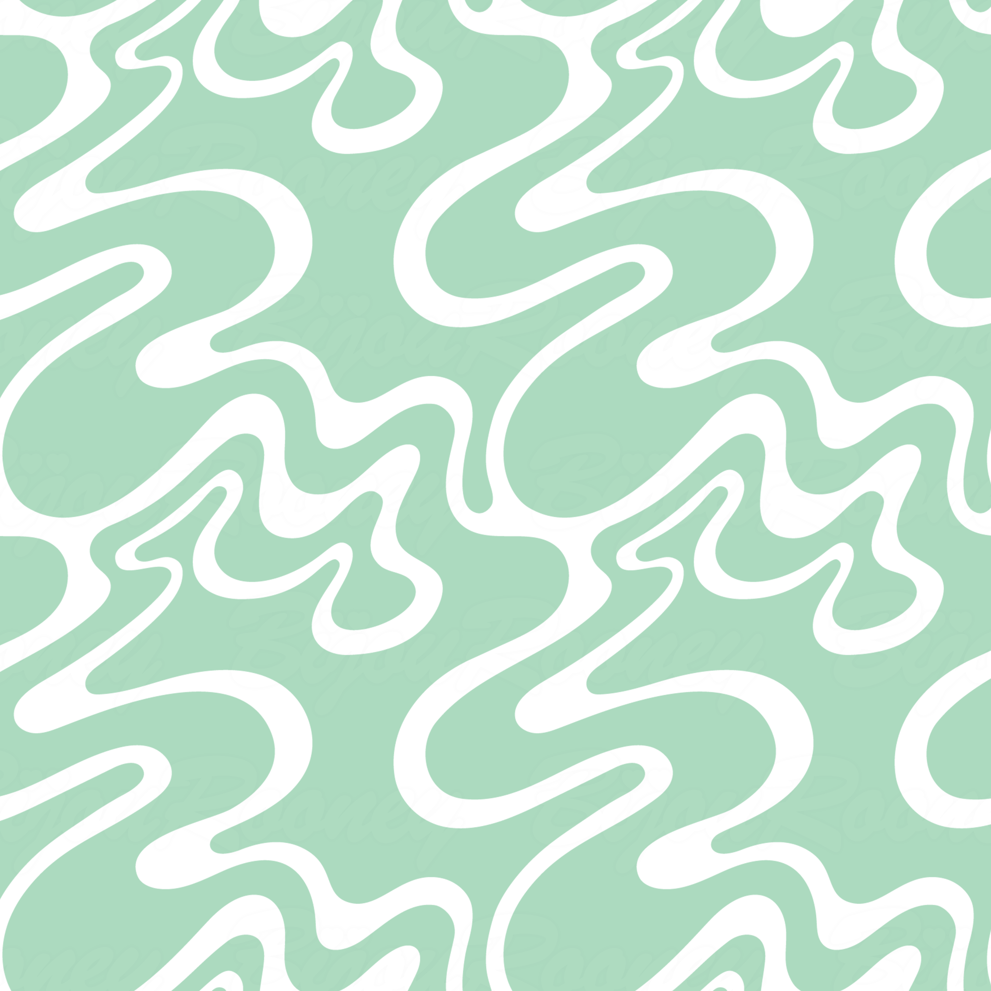 Psychedelic Swirl Gift Wrap in Mint product thumbnail image Psychedelic Swirl Gift Wrap in Mint product thumbnail image