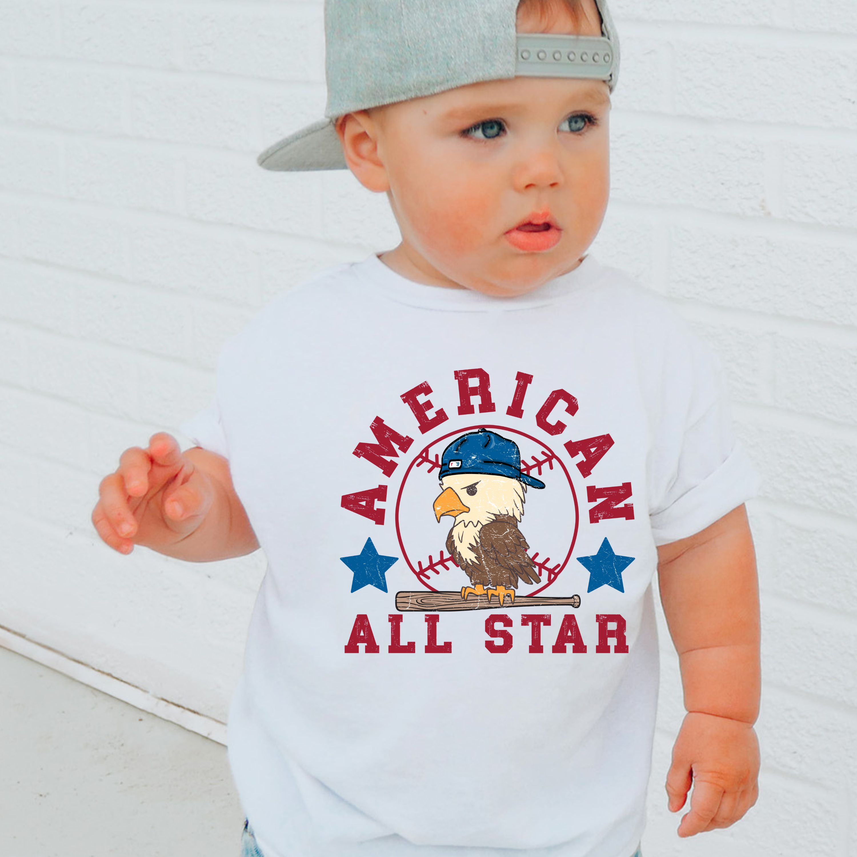 Toddler's American All Star Tee - Fun, Stylish Jersey Shirt for Young Sports Fans Toddler's American All Star Tee - Fun, Stylish Jersey Shirt for Young Sports Fans