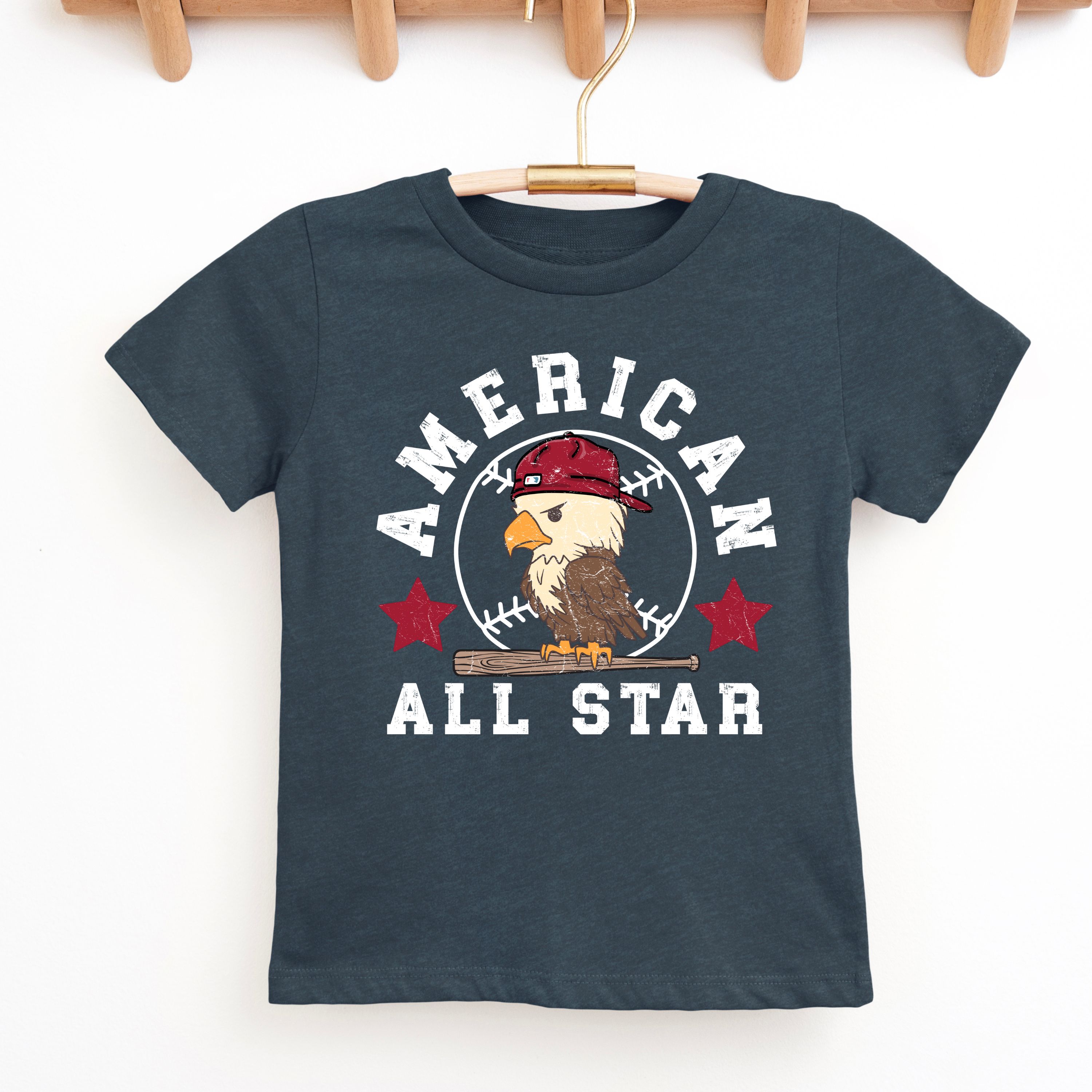 Toddler's American All Star Tee - Fun, Stylish Jersey Shirt for Young Sports Fans product thumbnail image Toddler's American All Star Tee - Fun, Stylish Jersey Shirt for Young Sports Fans product thumbnail image