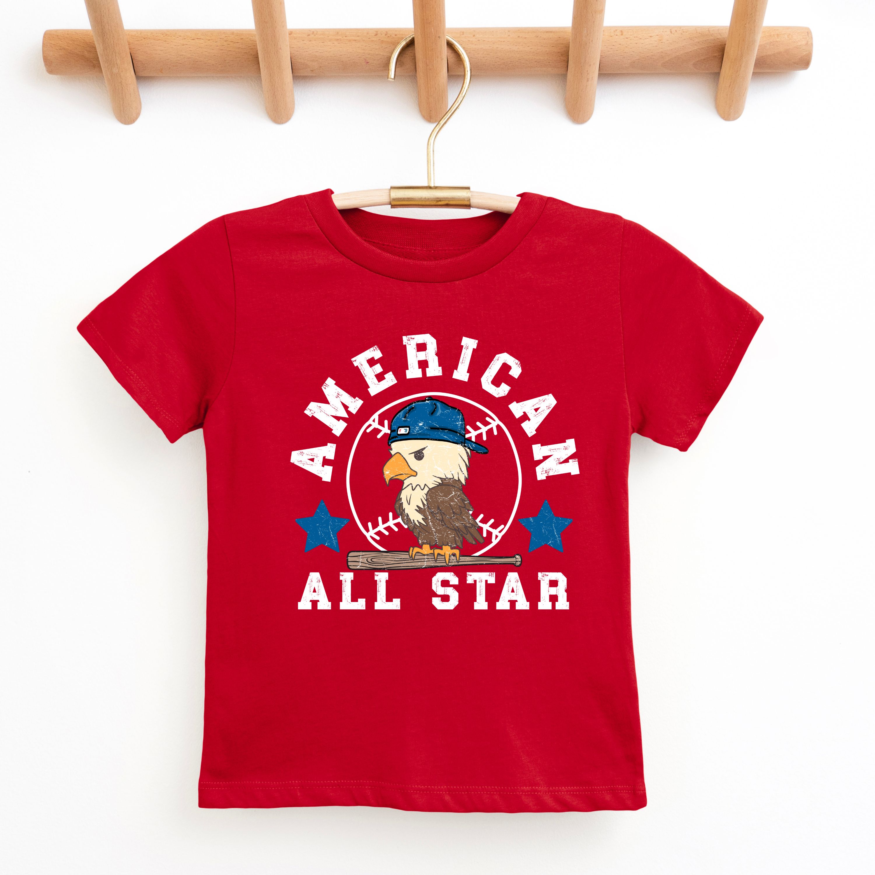 Toddler's American All Star Tee - Fun, Stylish Jersey Shirt for Young Sports Fans product thumbnail image Toddler's American All Star Tee - Fun, Stylish Jersey Shirt for Young Sports Fans product thumbnail image