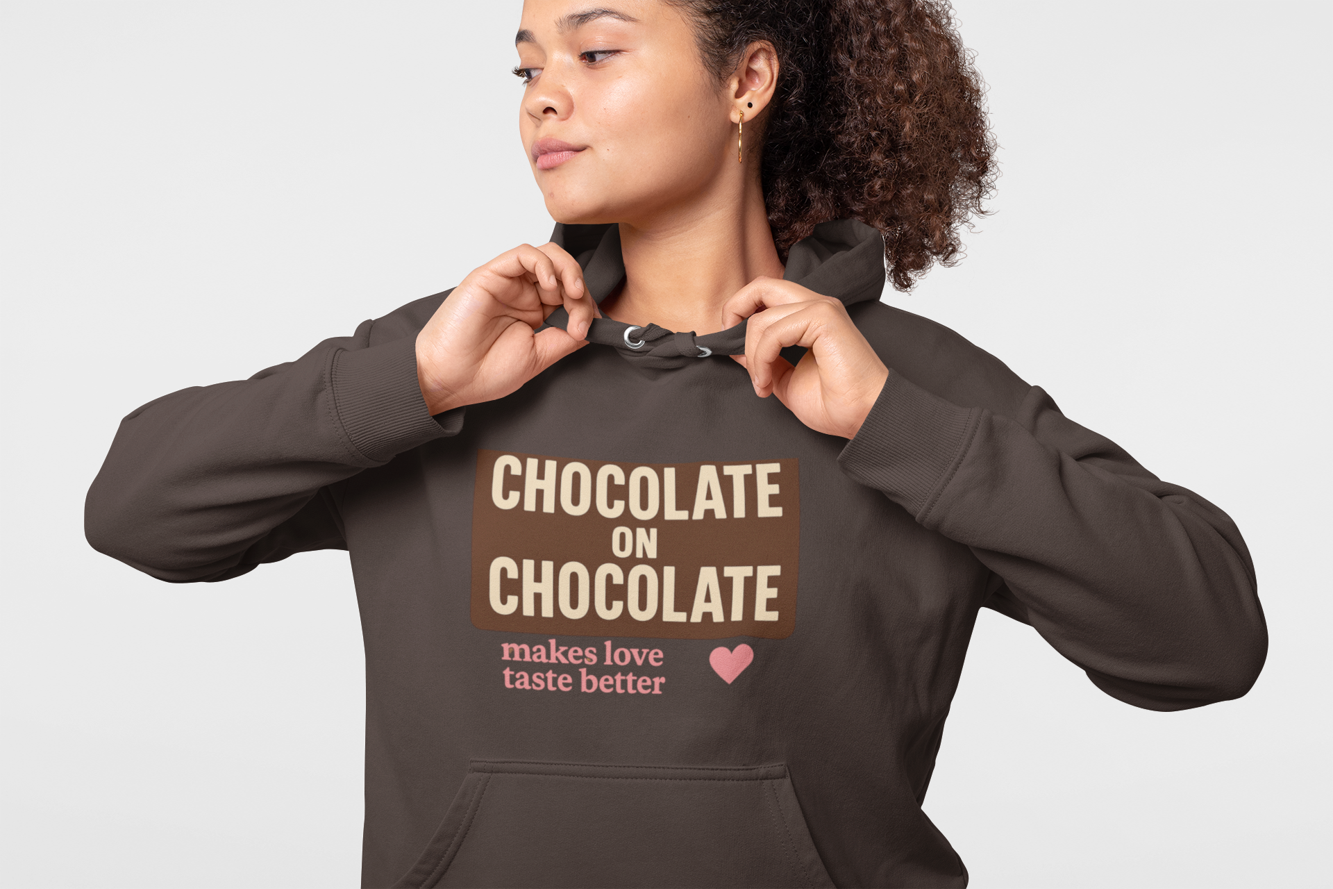 Chocolate Lover Unisex Heavy Blend™ Hoodie - Makes Love Taste Better product thumbnail image