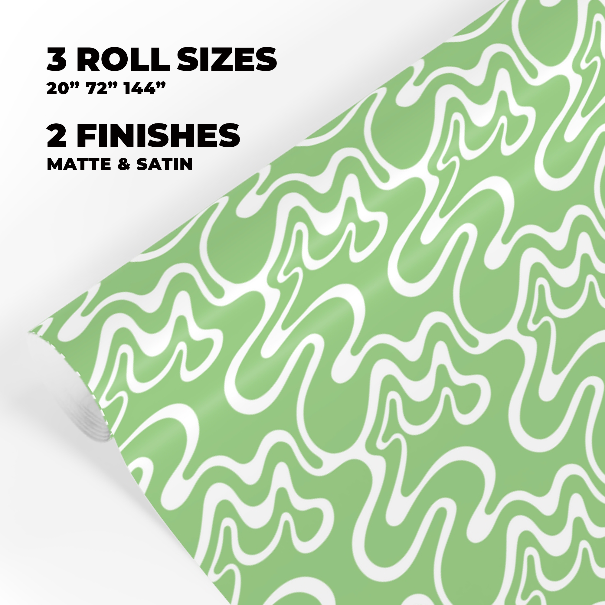 Psychedelic Swirl Gift Wrap in Jadeite product thumbnail image Psychedelic Swirl Gift Wrap in Jadeite product thumbnail image