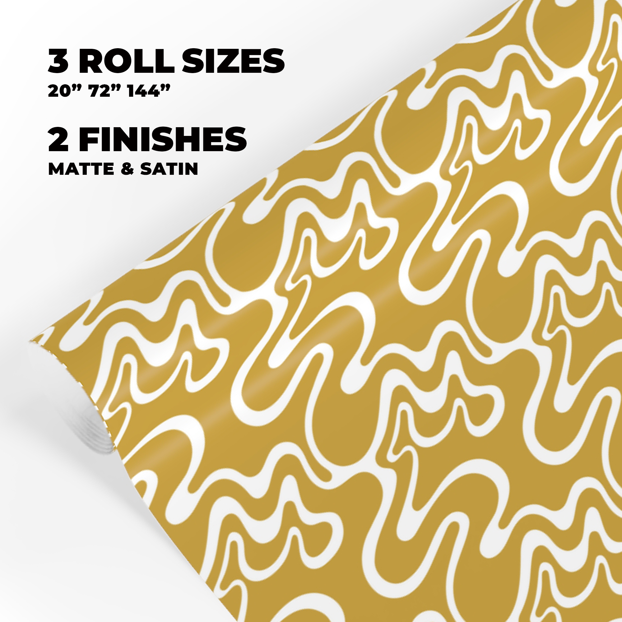 Psychedelic Swirl Gift Wrap in Caramel product thumbnail image Psychedelic Swirl Gift Wrap in Caramel product thumbnail image