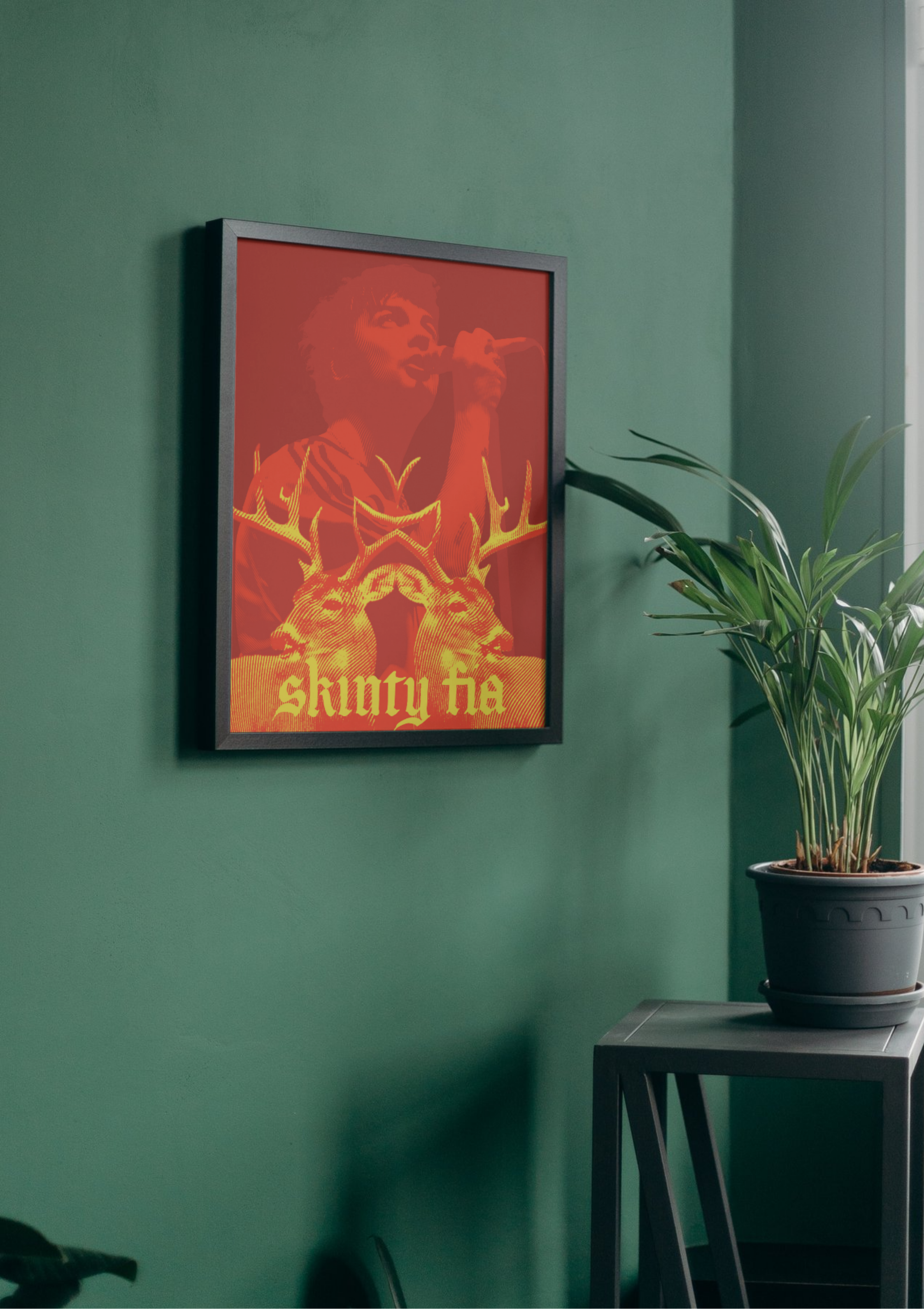 Fontaines D.C. – Skinty Fia Poster | Red/Yellow Deer | 16"x20"  product thumbnail image