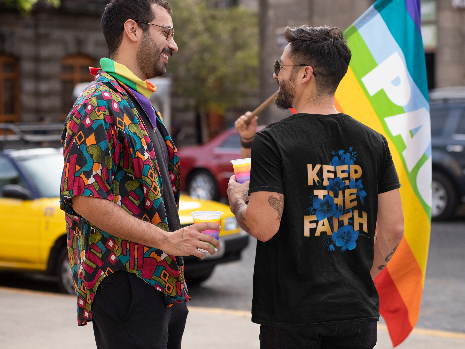 Faithful - Keep the Faith Design, Inspirational Tee product thumbnail image Faithful - Keep the Faith Design, Inspirational Tee product thumbnail image