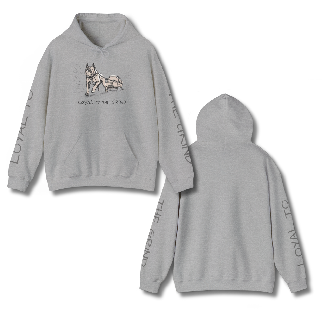Loyal to the Grind Husky Hoodie – Motivational Streetwear product thumbnail image