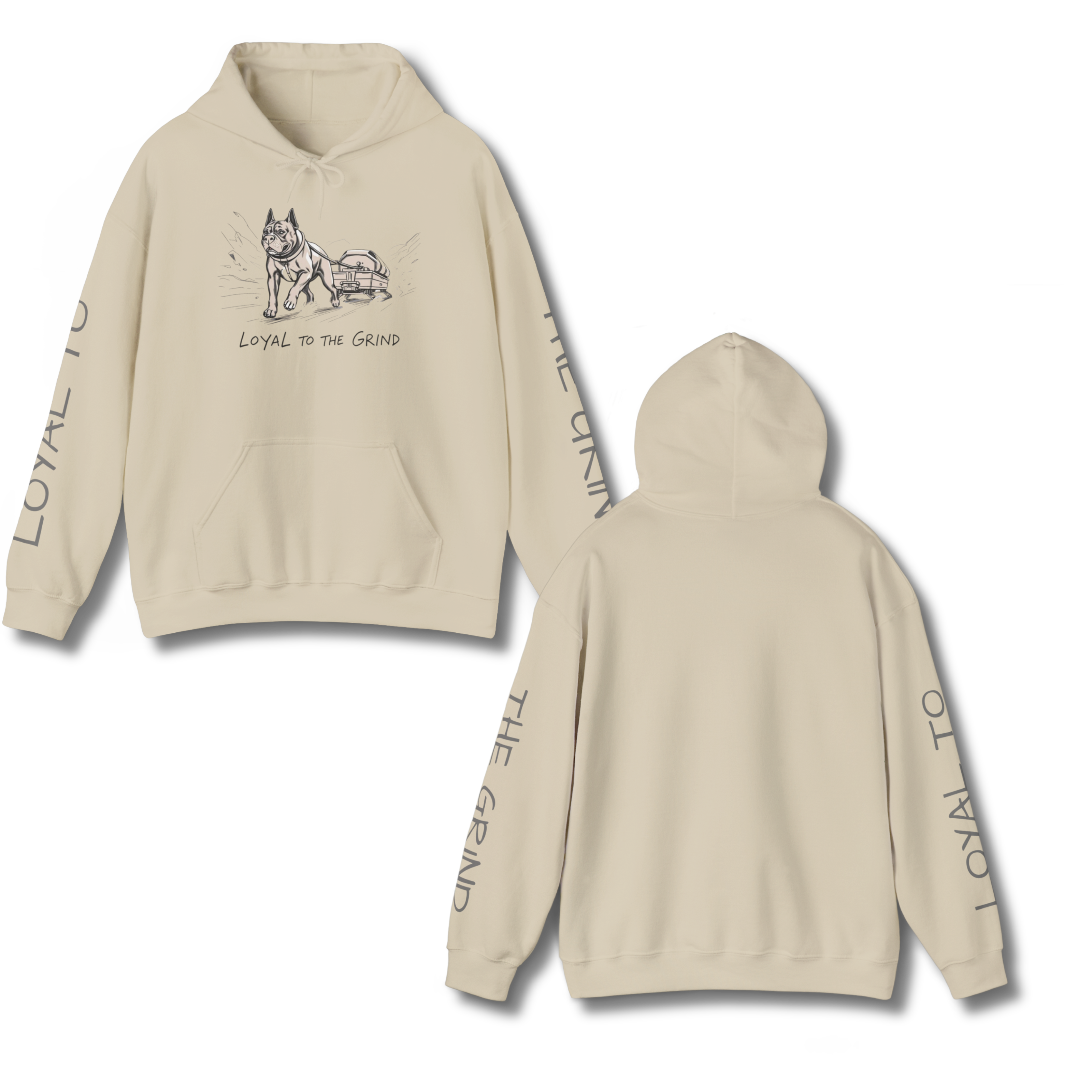 Loyal to the Grind Husky Hoodie – Motivational Streetwear product thumbnail image
