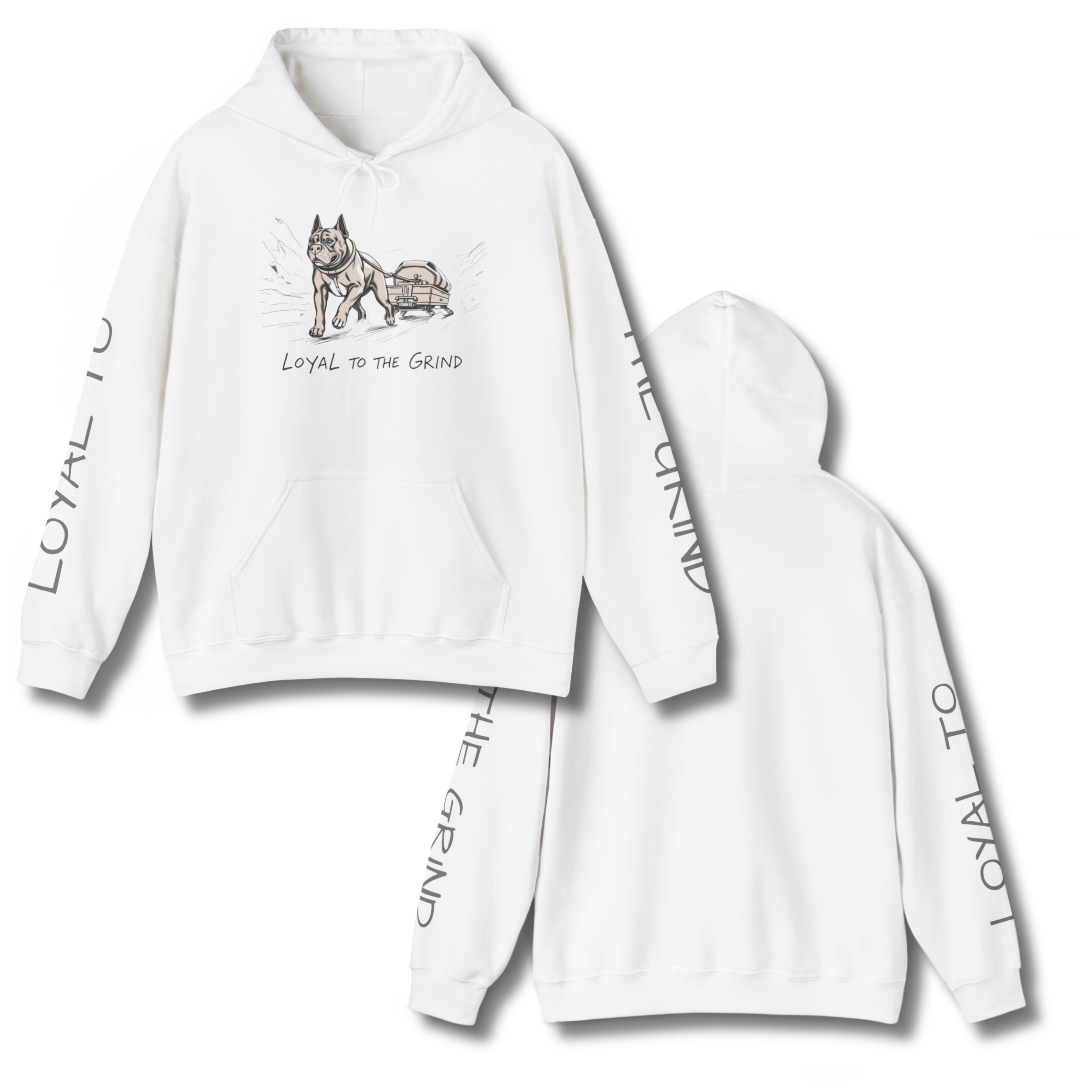 Loyal to the Grind Husky Hoodie – Motivational Streetwear product thumbnail image