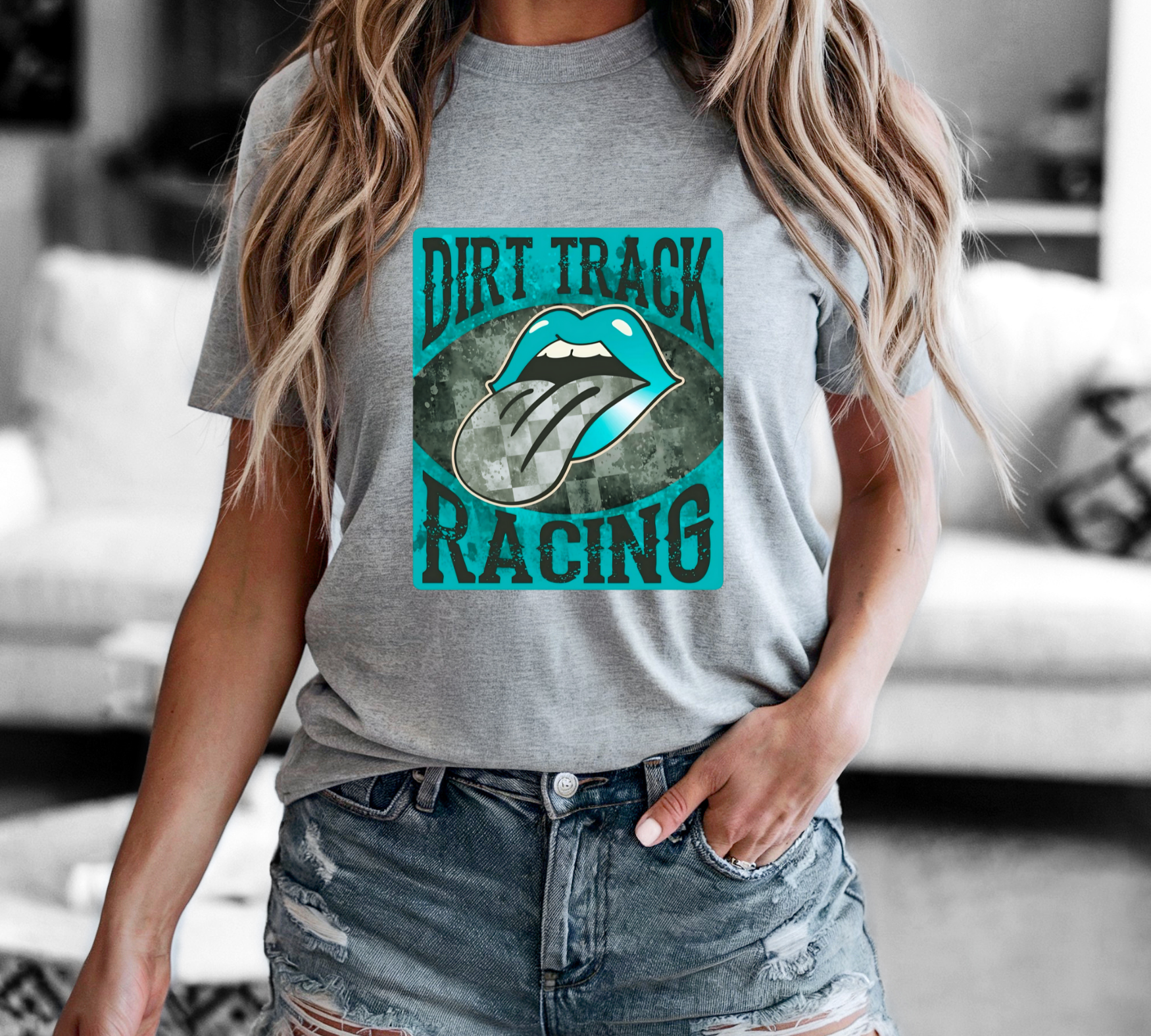 Dirt Track Racing - Teal