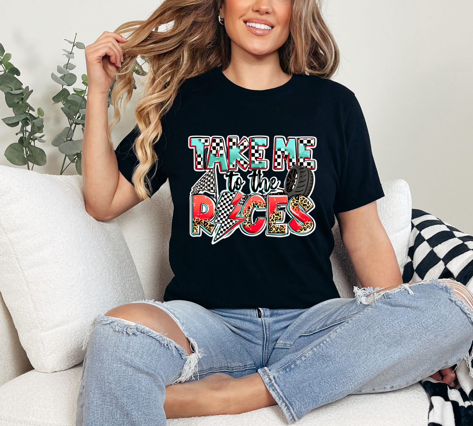 Take Me to the Races Red/Teal product thumbnail image Take Me to the Races Red/Teal product thumbnail image