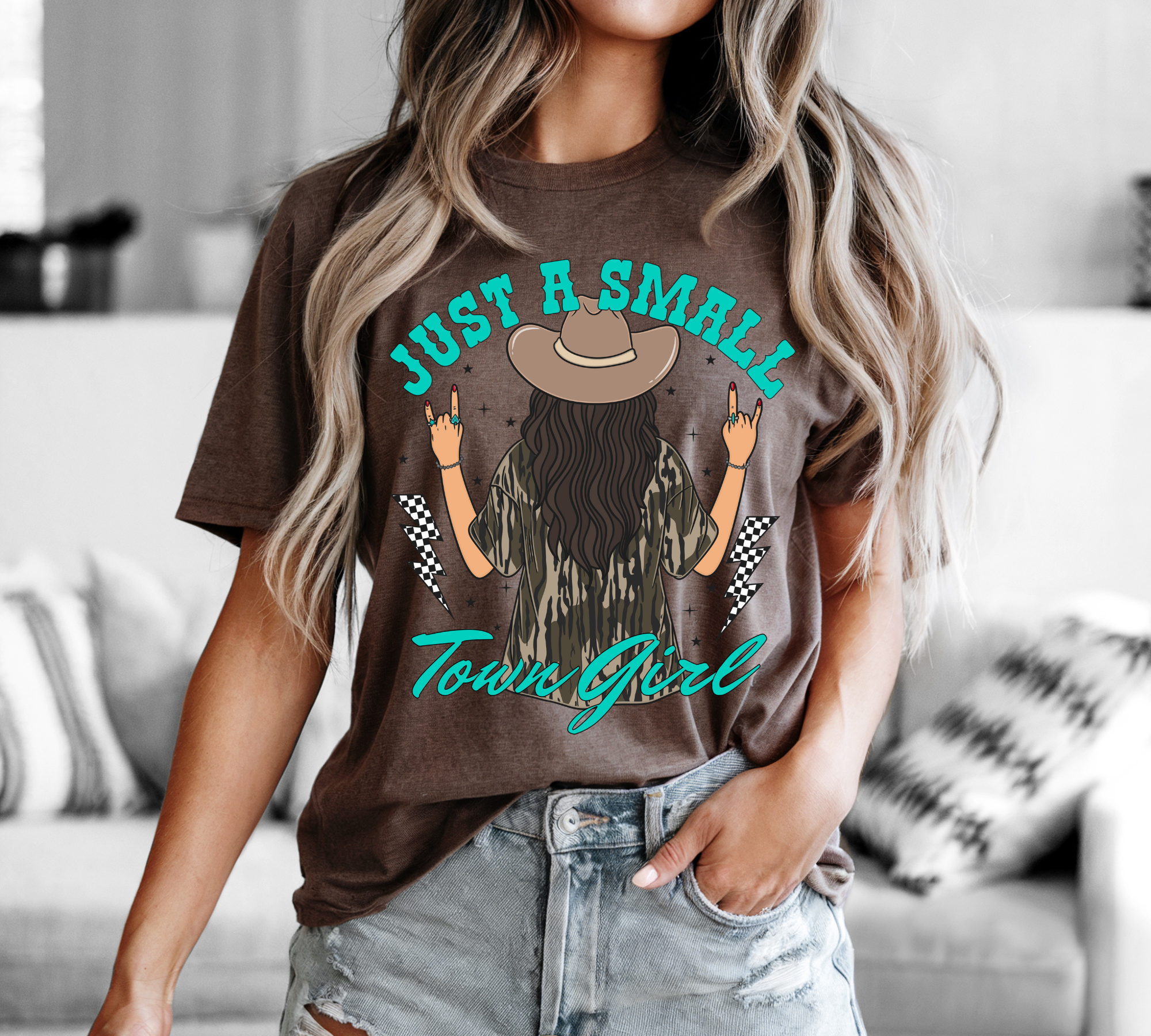 Just A Small Town Girl with bows product thumbnail image