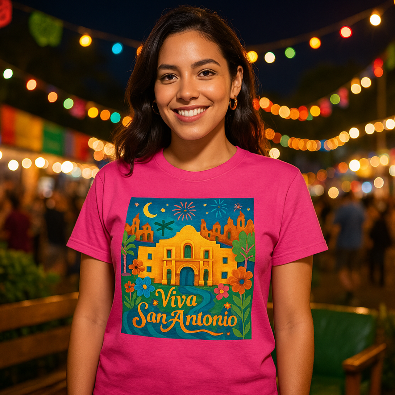 Viva San Antonio Unisex Heavy Cotton Tee – Colorful Fiesta Shirt for Celebrations product thumbnail image Viva San Antonio Unisex Heavy Cotton Tee – Colorful Fiesta Shirt for Celebrations product thumbnail image