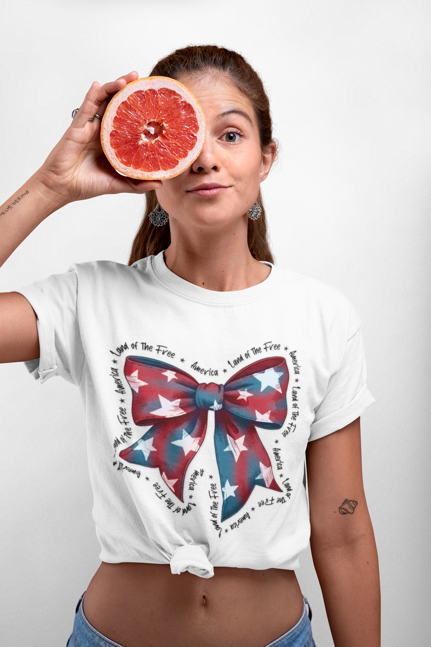 Patriotic Bow Graphic Tee - Love of the Free Patriotic Bow Graphic Tee - Love of the Free