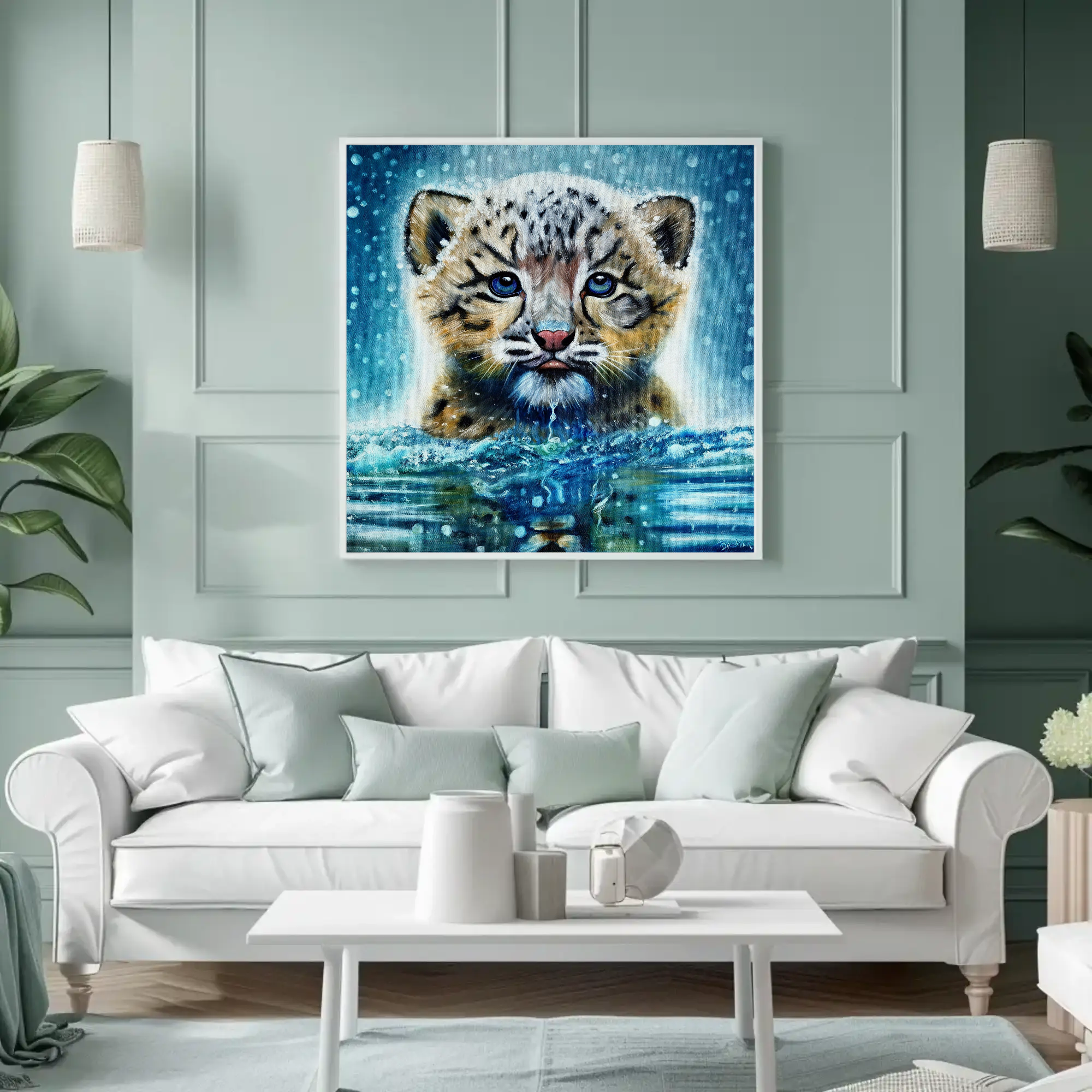 Moonlit Swim - Stretched Matte Home Decor product thumbnail image Moonlit Swim - Stretched Matte Home Decor product thumbnail image