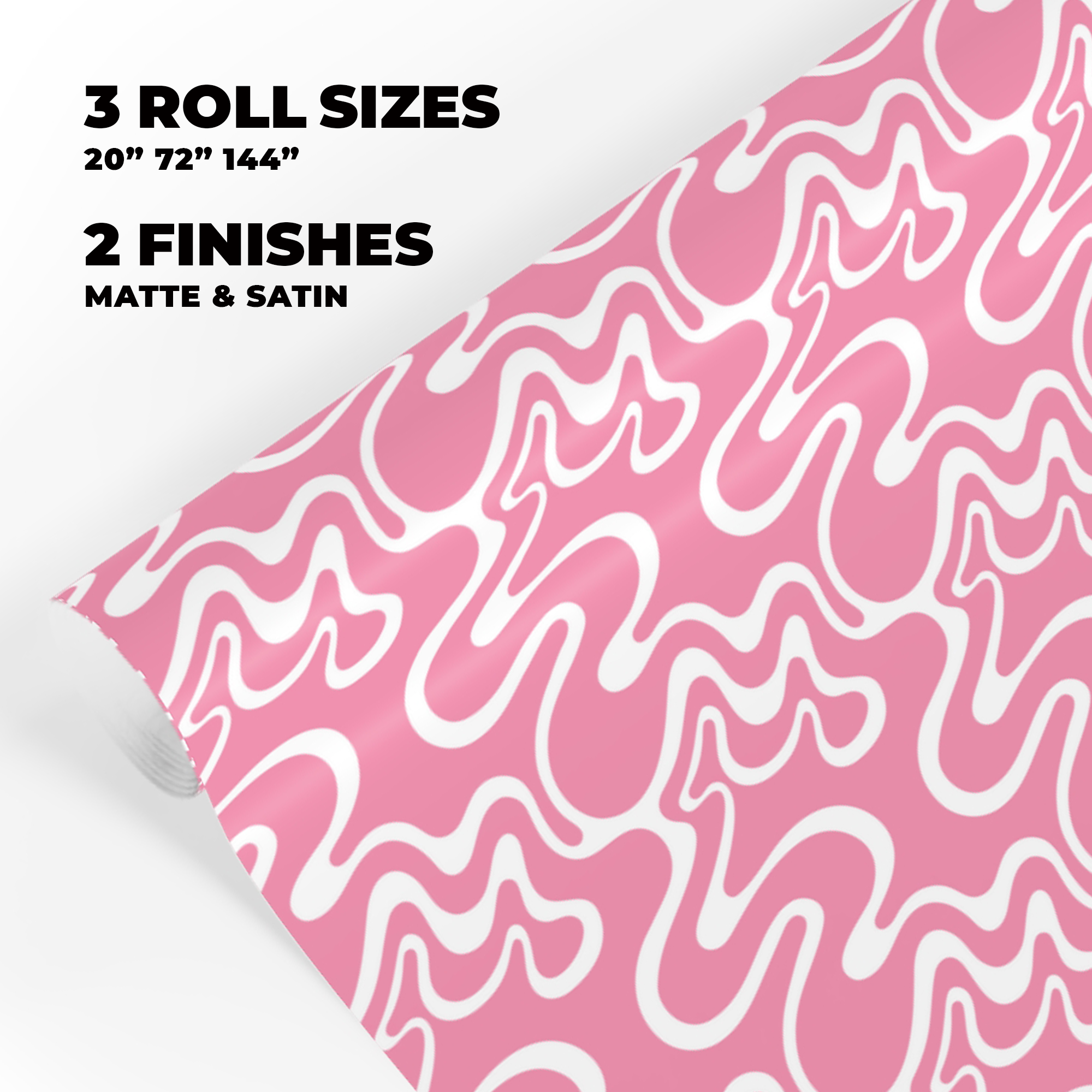 Psychedelic Swirl Gift Wrap in Flamingo product thumbnail image Psychedelic Swirl Gift Wrap in Flamingo product thumbnail image