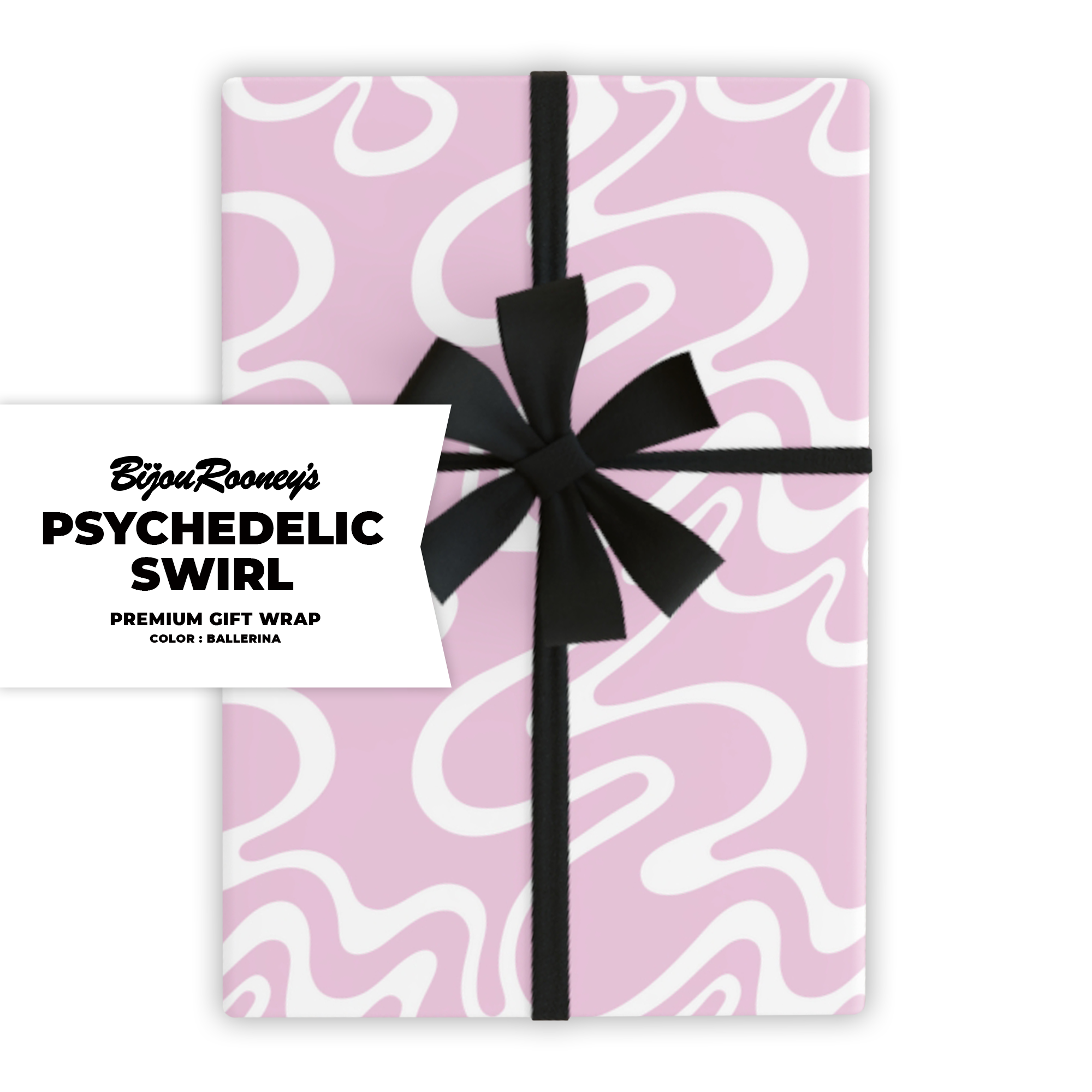Psychedelic Swirl Gift Wrap in Ballerina