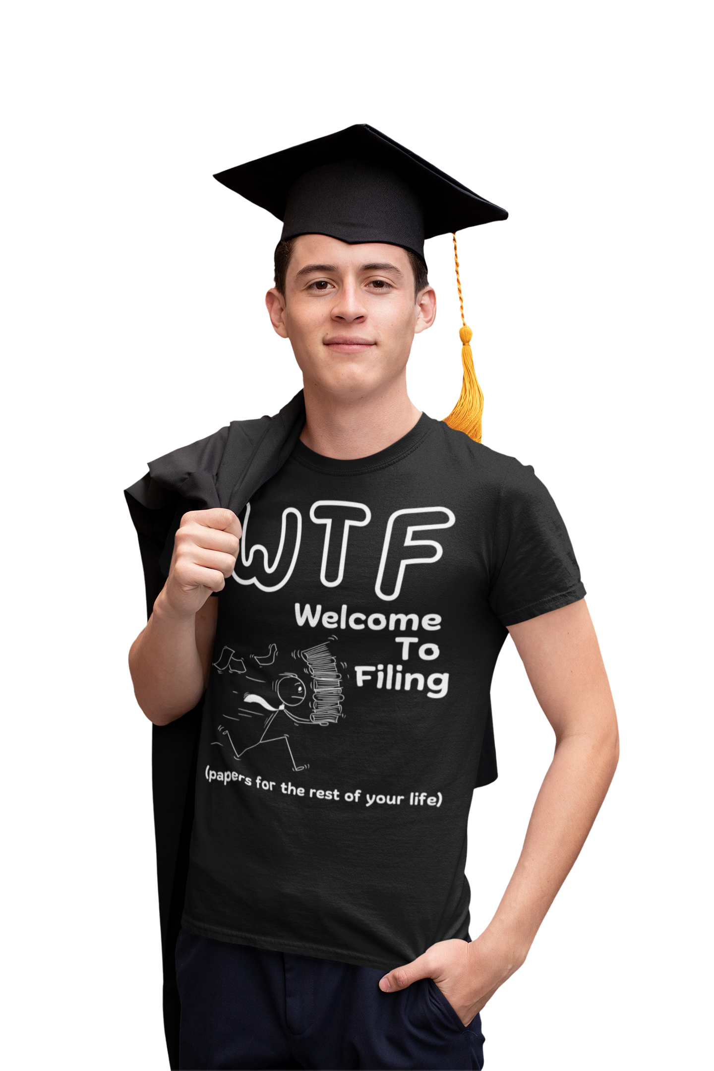WTF Welcome To Filing Funny Grad Shirt 2025 | Sarcastic Unisex Office Tee product thumbnail image WTF Welcome To Filing Funny Grad Shirt 2025 | Sarcastic Unisex Office Tee product thumbnail image