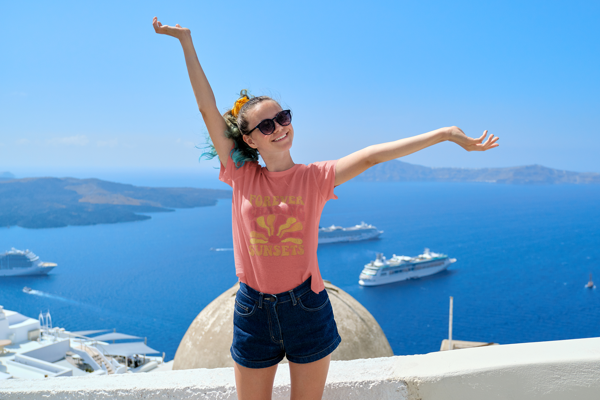 Forever Chasing Sunsets Unisex T-Shirt - Vibrant Summer Graphic Tee product thumbnail image Forever Chasing Sunsets Unisex T-Shirt - Vibrant Summer Graphic Tee product thumbnail image