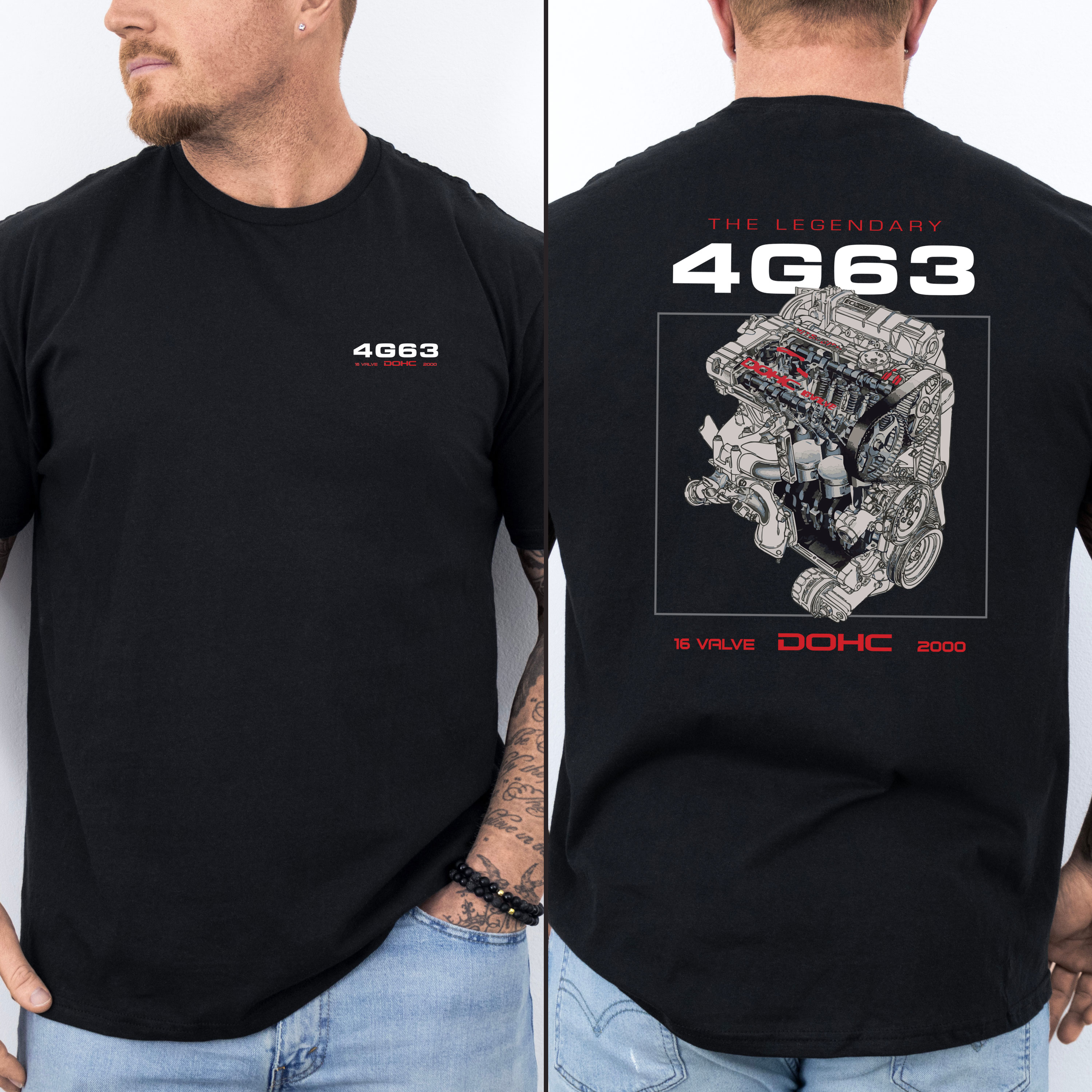 Legendary 4G63 Engine T-shirt for DSM Enthusiasts product thumbnail image