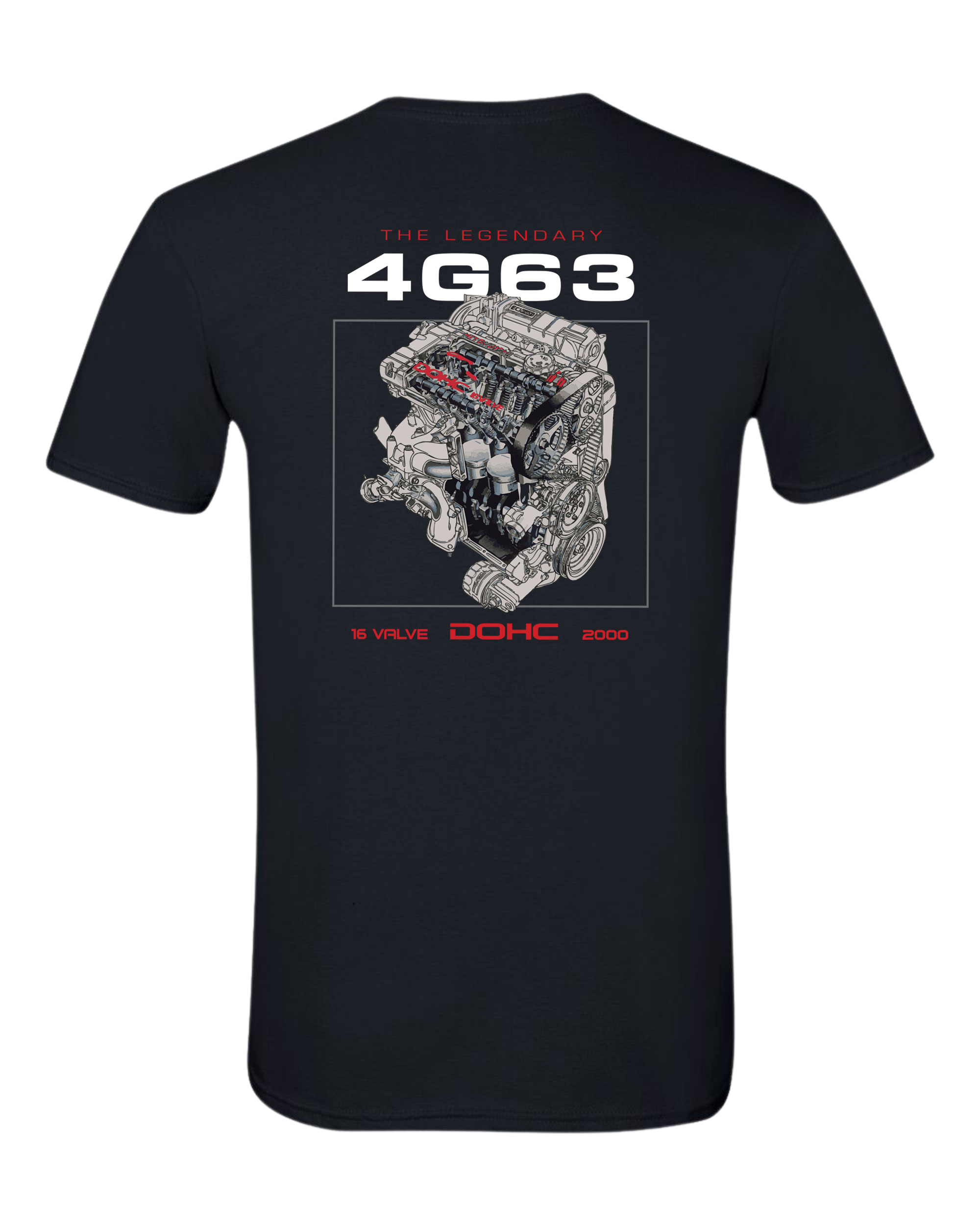 Legendary 4G63 Engine T-shirt for DSM Enthusiasts