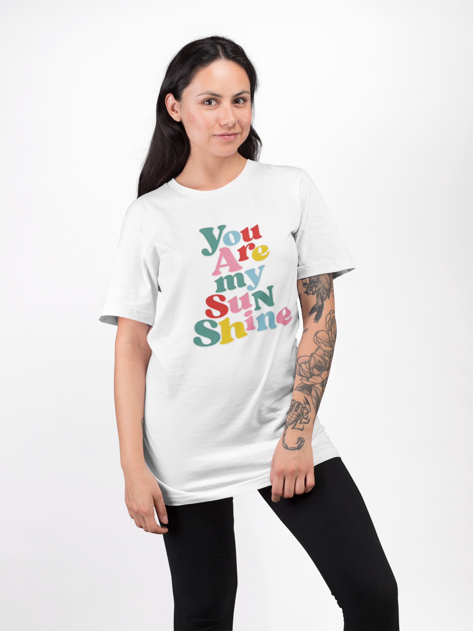 Inspirational Unisex Short Sleeve Tee - 'You Are My Sunshine' product thumbnail image Inspirational Unisex Short Sleeve Tee - 'You Are My Sunshine' product thumbnail image