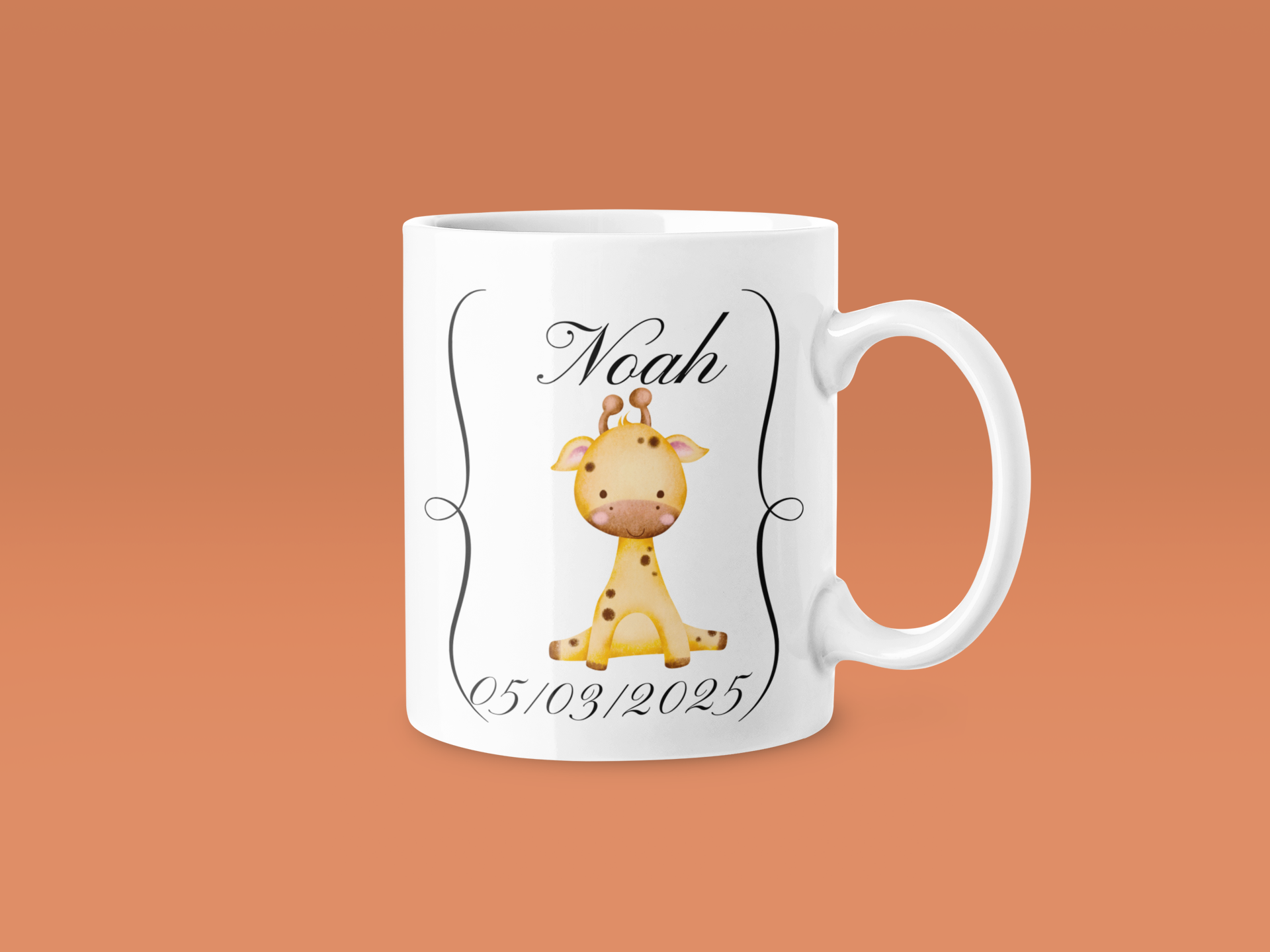 Baby Giraffe Mug- Customizable 11oz product thumbnail image