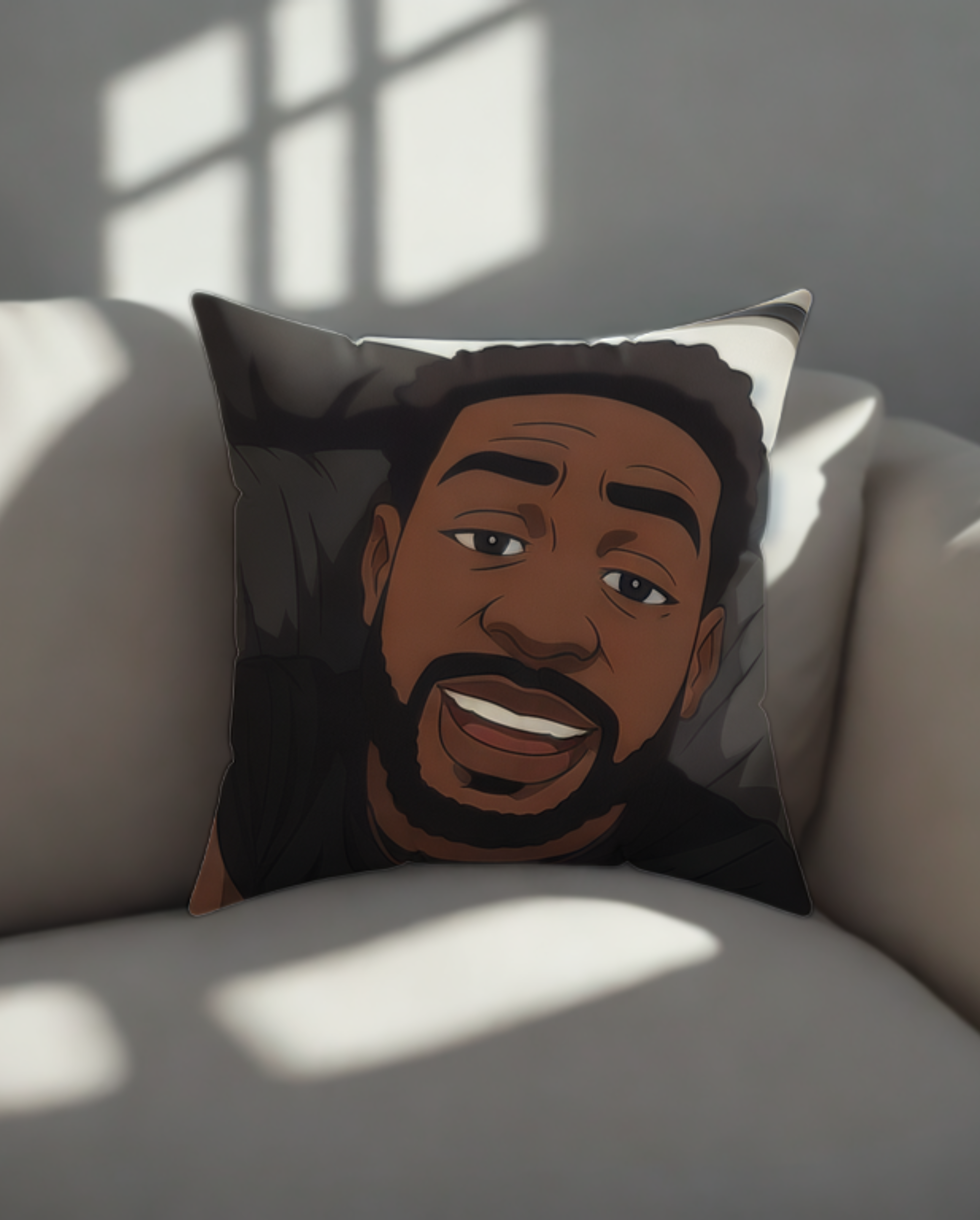 Grown Ass Man Mafia Fun Decor for Proud Dads & Brothers, Afro Father’s Day, Square Pillow product thumbnail image Grown Ass Man Mafia Fun Decor for Proud Dads & Brothers, Afro Father’s Day, Square Pillow product thumbnail image