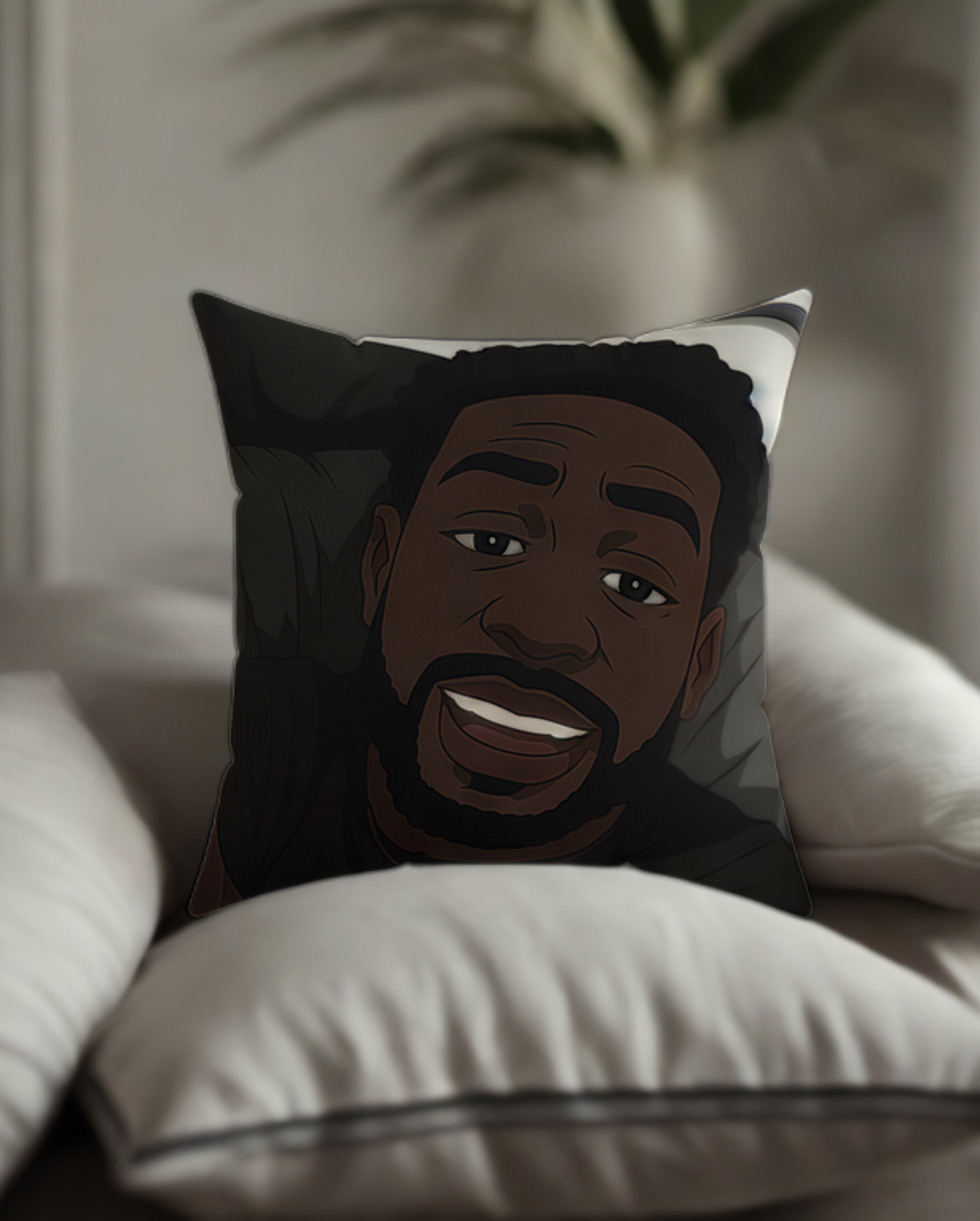 Grown Ass Man Mafia Fun Decor for Proud Dads & Brothers, Afro Father’s Day, Square Pillow product thumbnail image Grown Ass Man Mafia Fun Decor for Proud Dads & Brothers, Afro Father’s Day, Square Pillow product thumbnail image