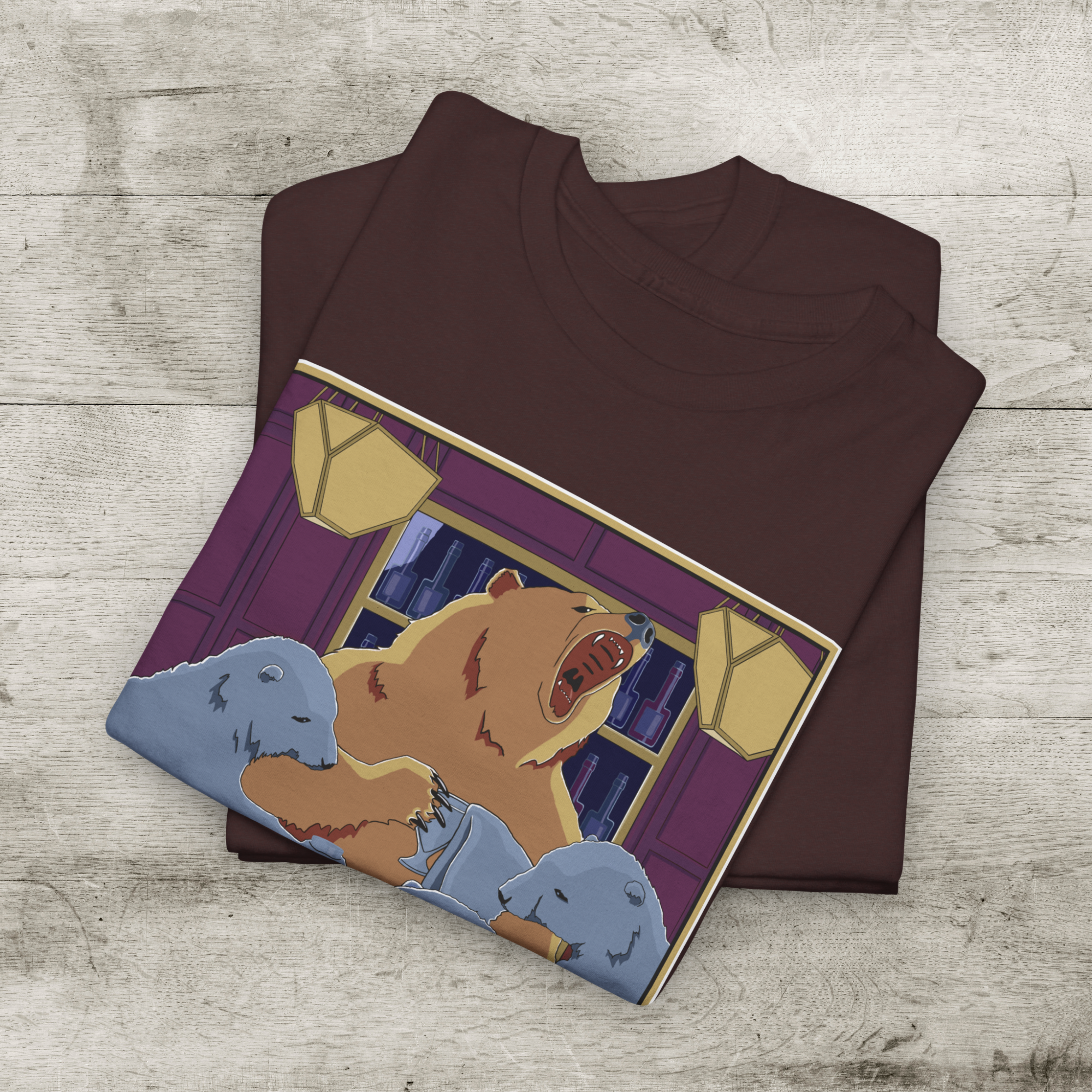 Funny Unisex Heavy Cotton Tee, The Bear-Tender Graphic Shirt, Gift for Bartender or Dad product thumbnail image Funny Unisex Heavy Cotton Tee, The Bear-Tender Graphic Shirt, Gift for Bartender or Dad product thumbnail image