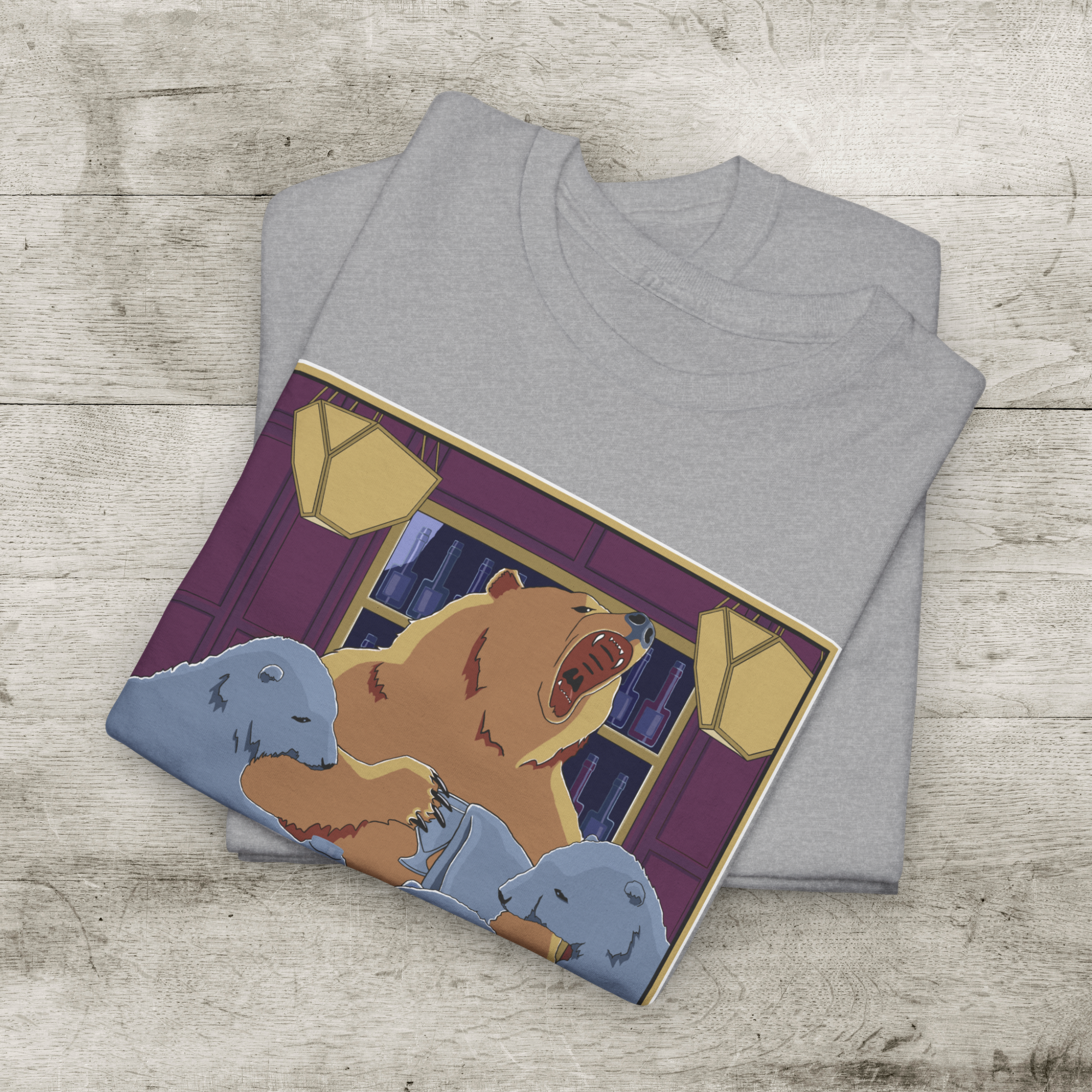 Funny Unisex Heavy Cotton Tee, The Bear-Tender Graphic Shirt, Gift for Bartender or Dad product thumbnail image Funny Unisex Heavy Cotton Tee, The Bear-Tender Graphic Shirt, Gift for Bartender or Dad product thumbnail image