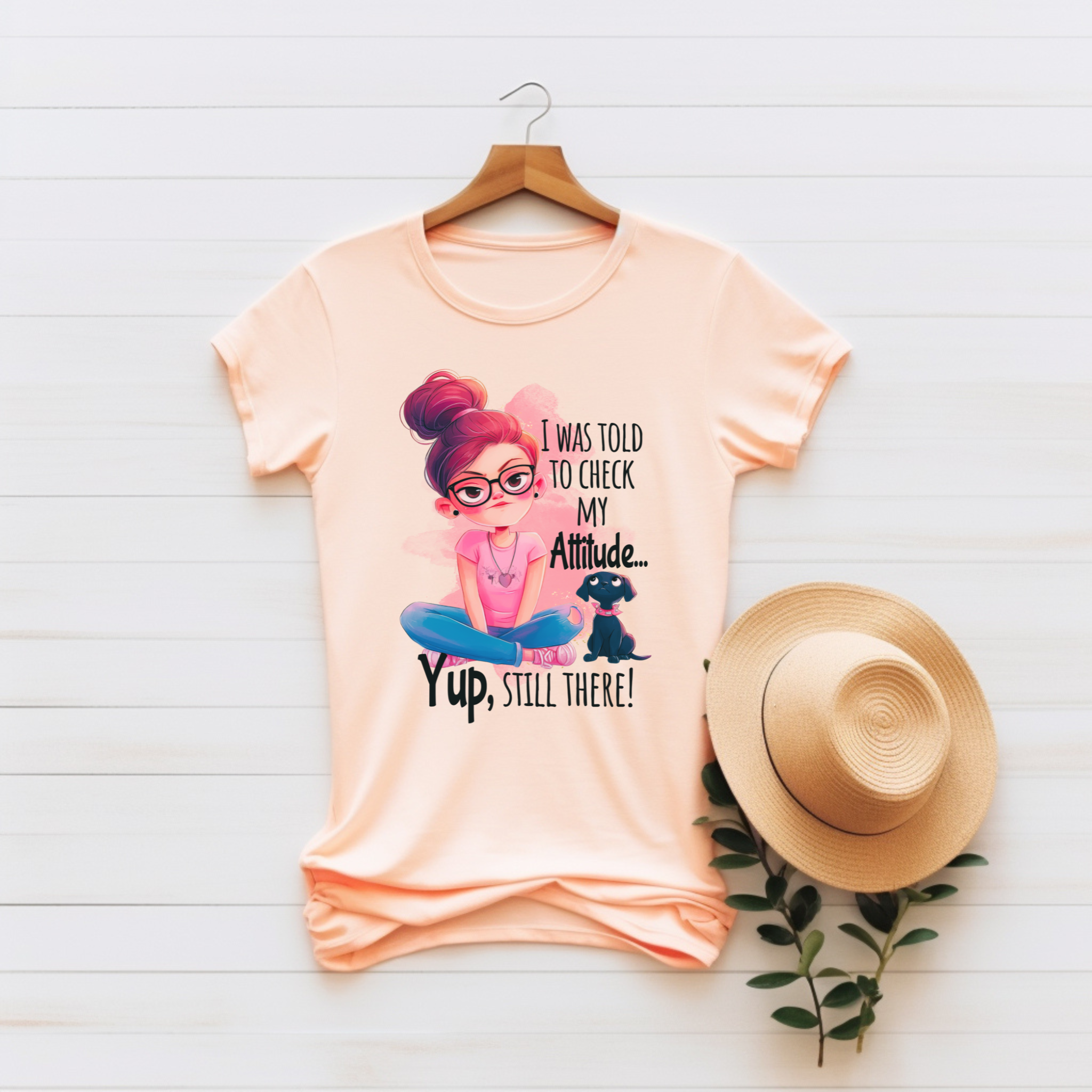 “I Was Told to Check My Attitude. Yup, Still There” – Cozy &amp; Stylish Unisex Jersey Tee product thumbnail image
