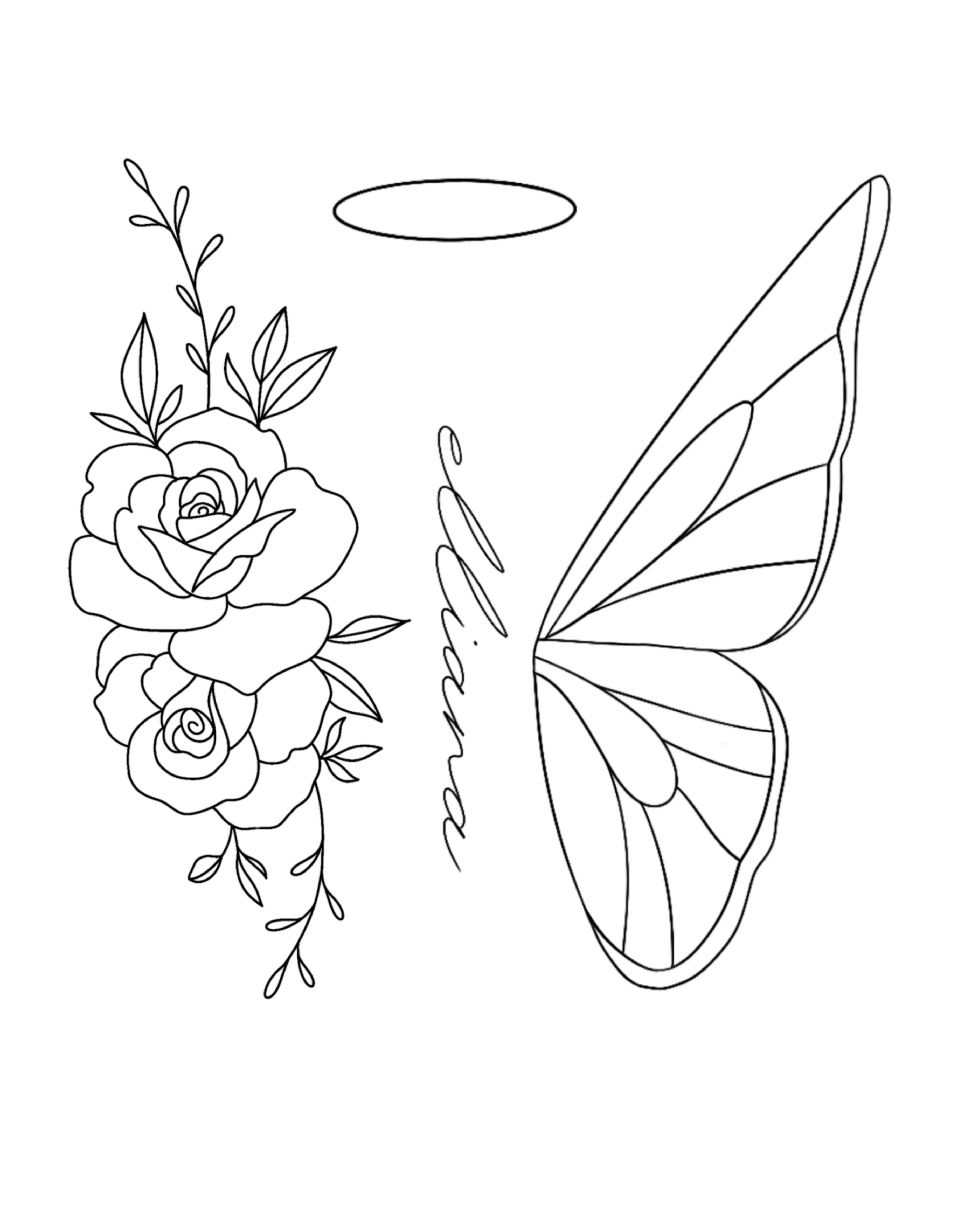 Elliana Butterfly Tattoo Simple Logo product thumbnail image Elliana Butterfly Tattoo Simple Logo product thumbnail image